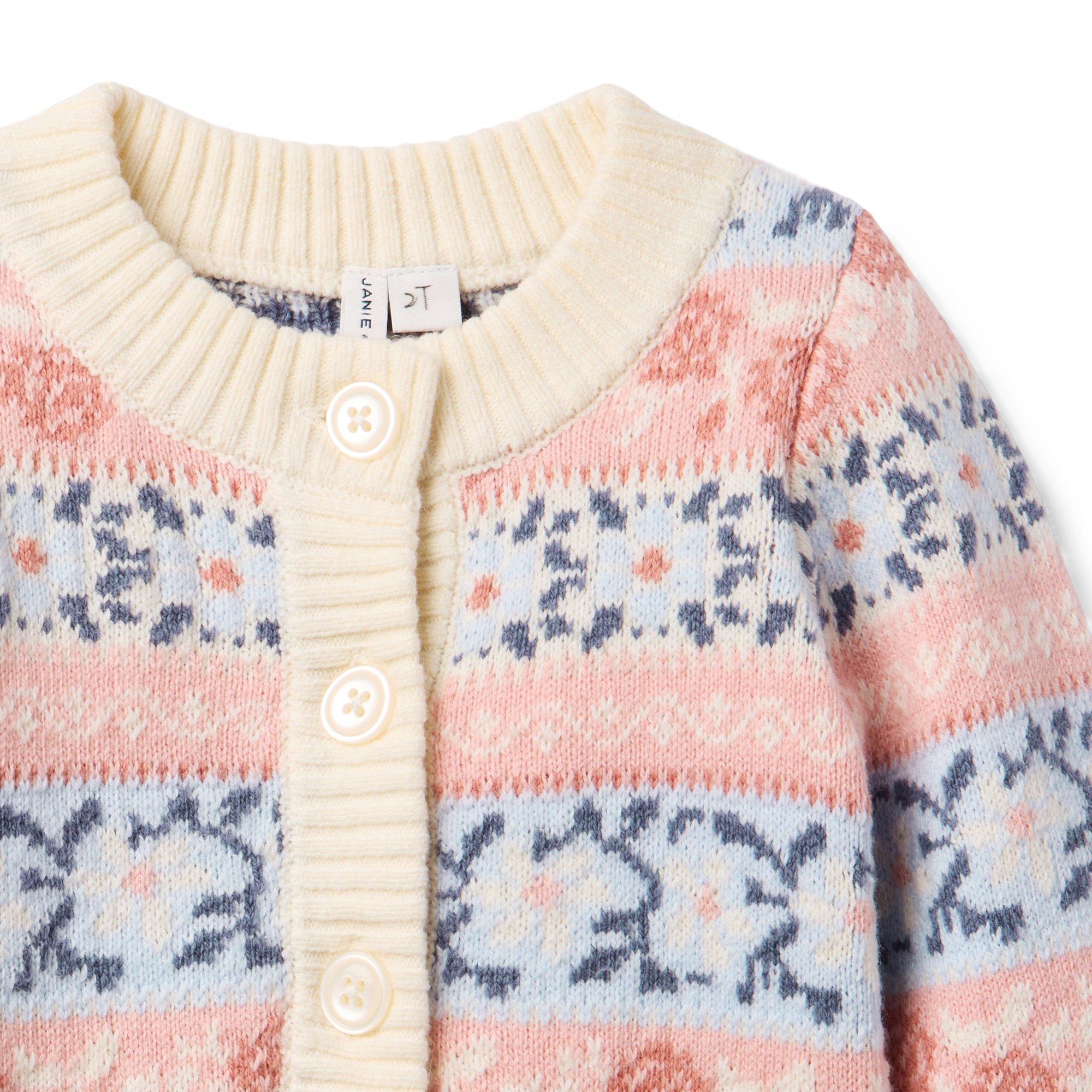 Floral Fair Isle Cardigan image number 2