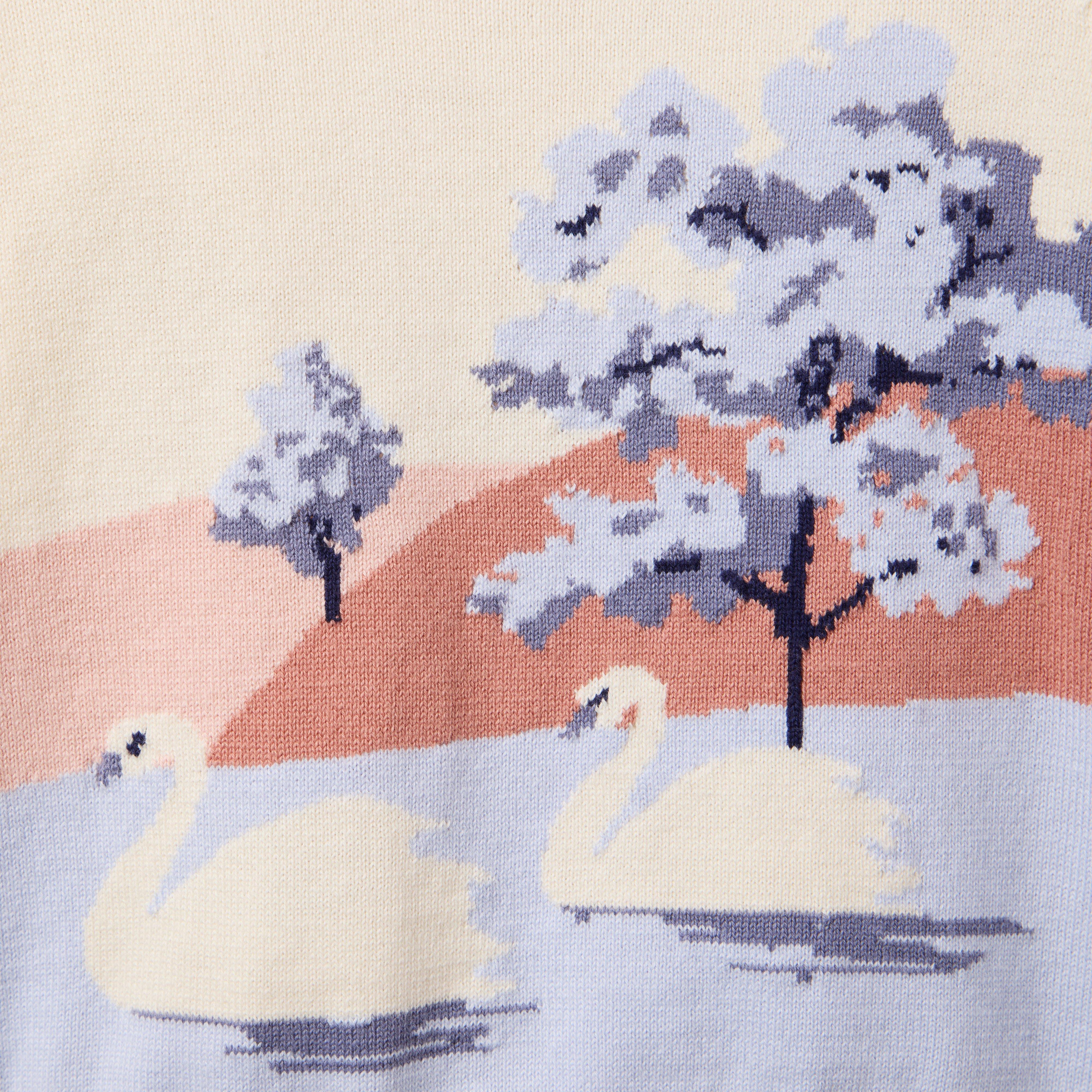 Swan Puff Sleeve Sweater image number 2