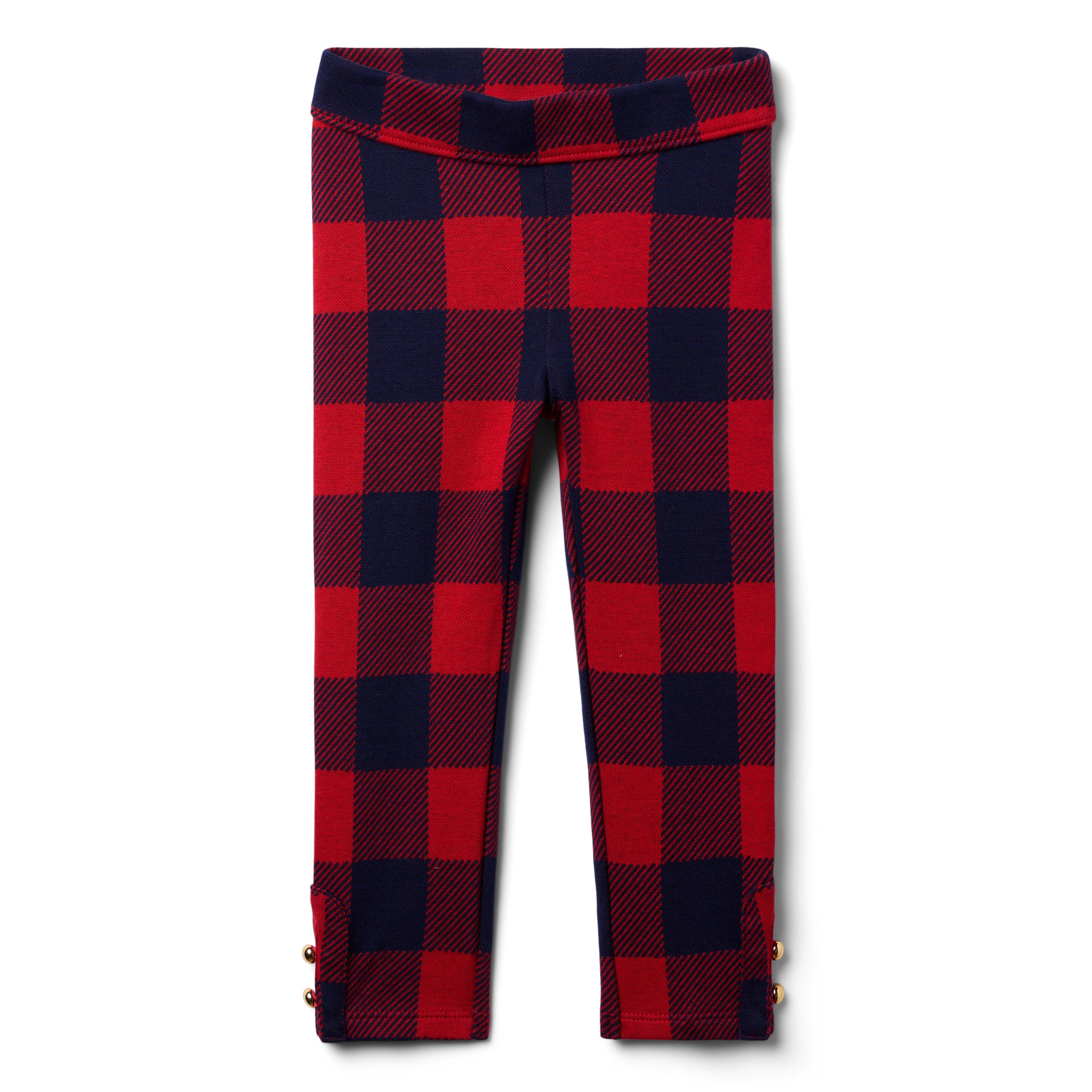 Plaid Button Cuff Jacquard Pant image number 0