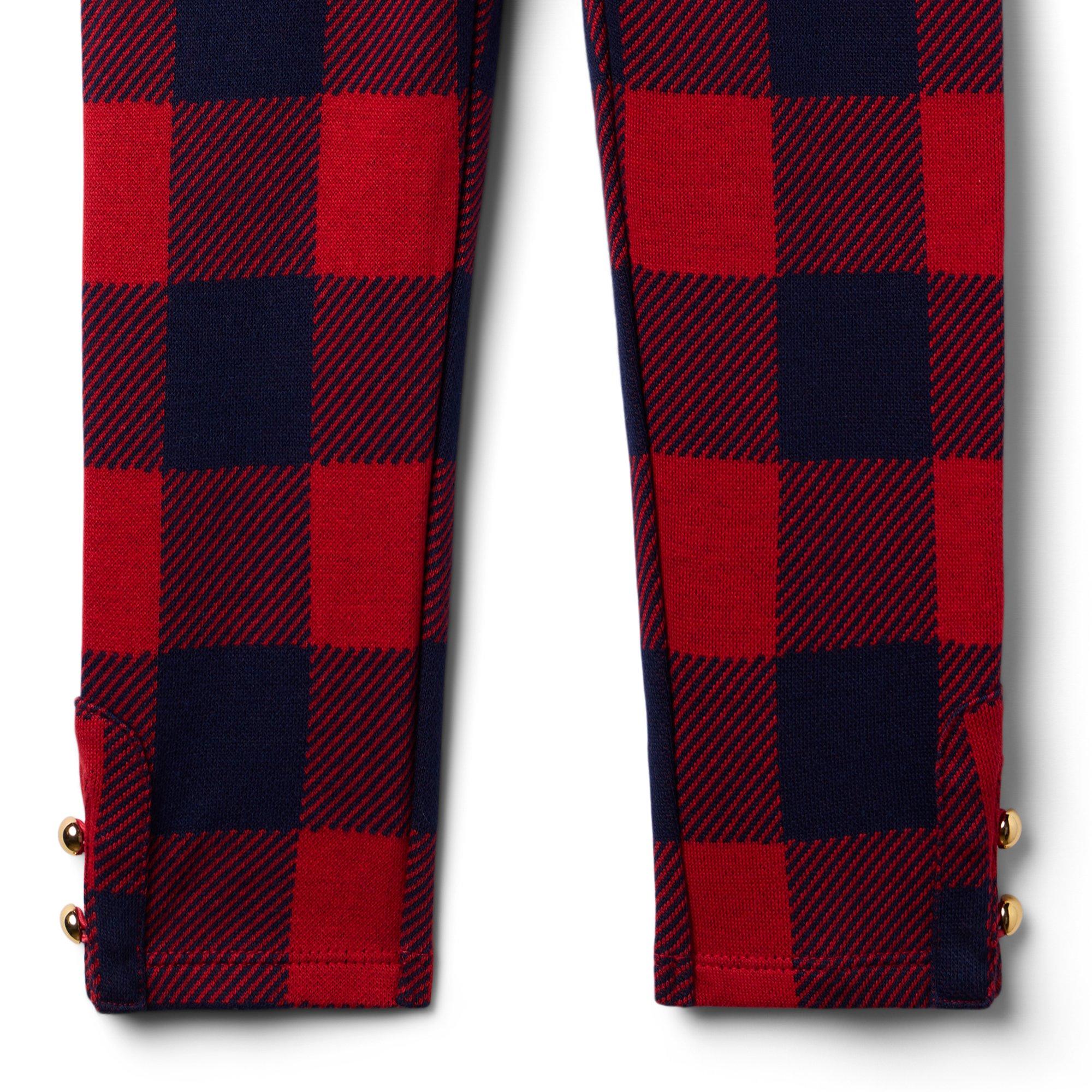 Plaid Button Cuff Jacquard Pant image number 2