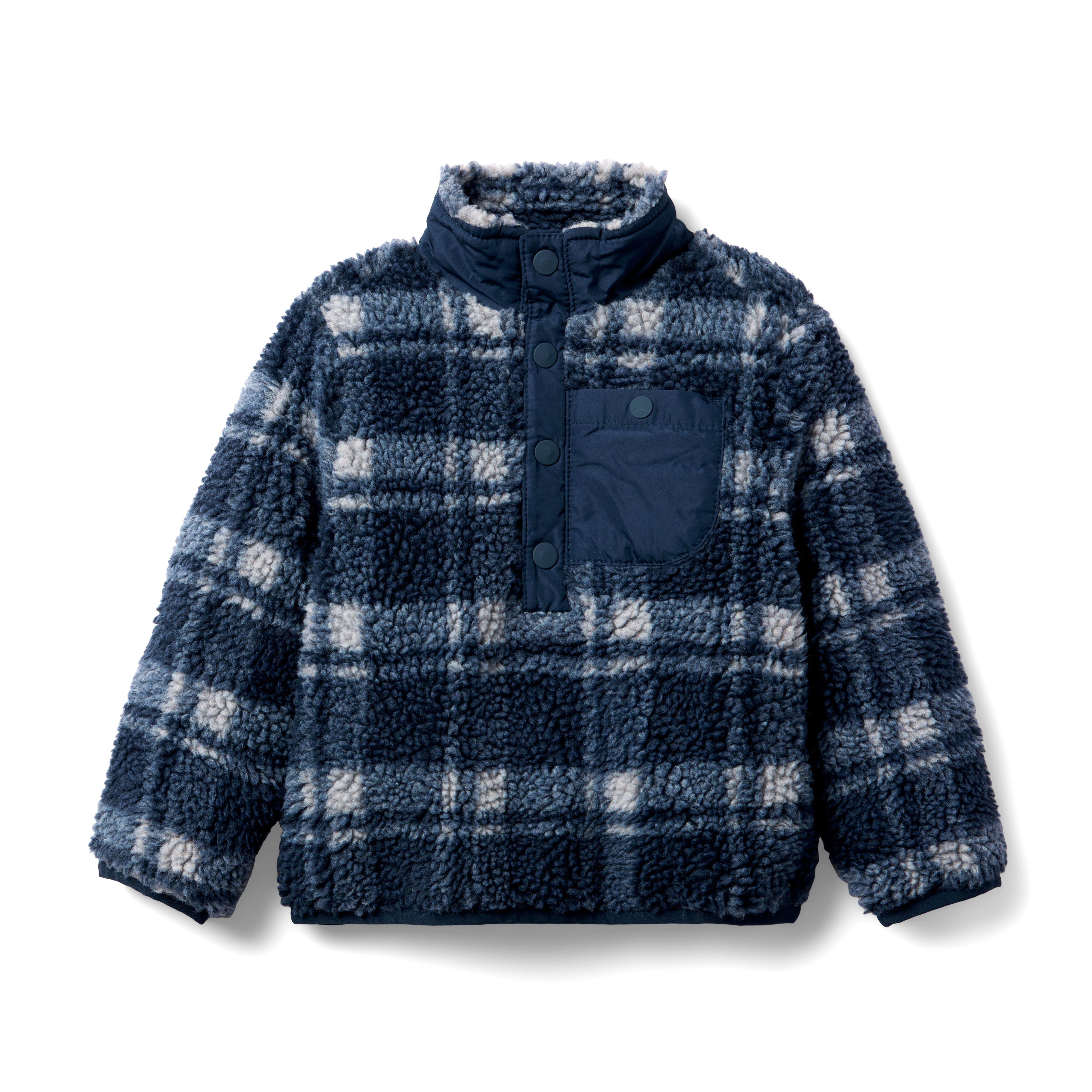 The Plaid Sherpa Pullover