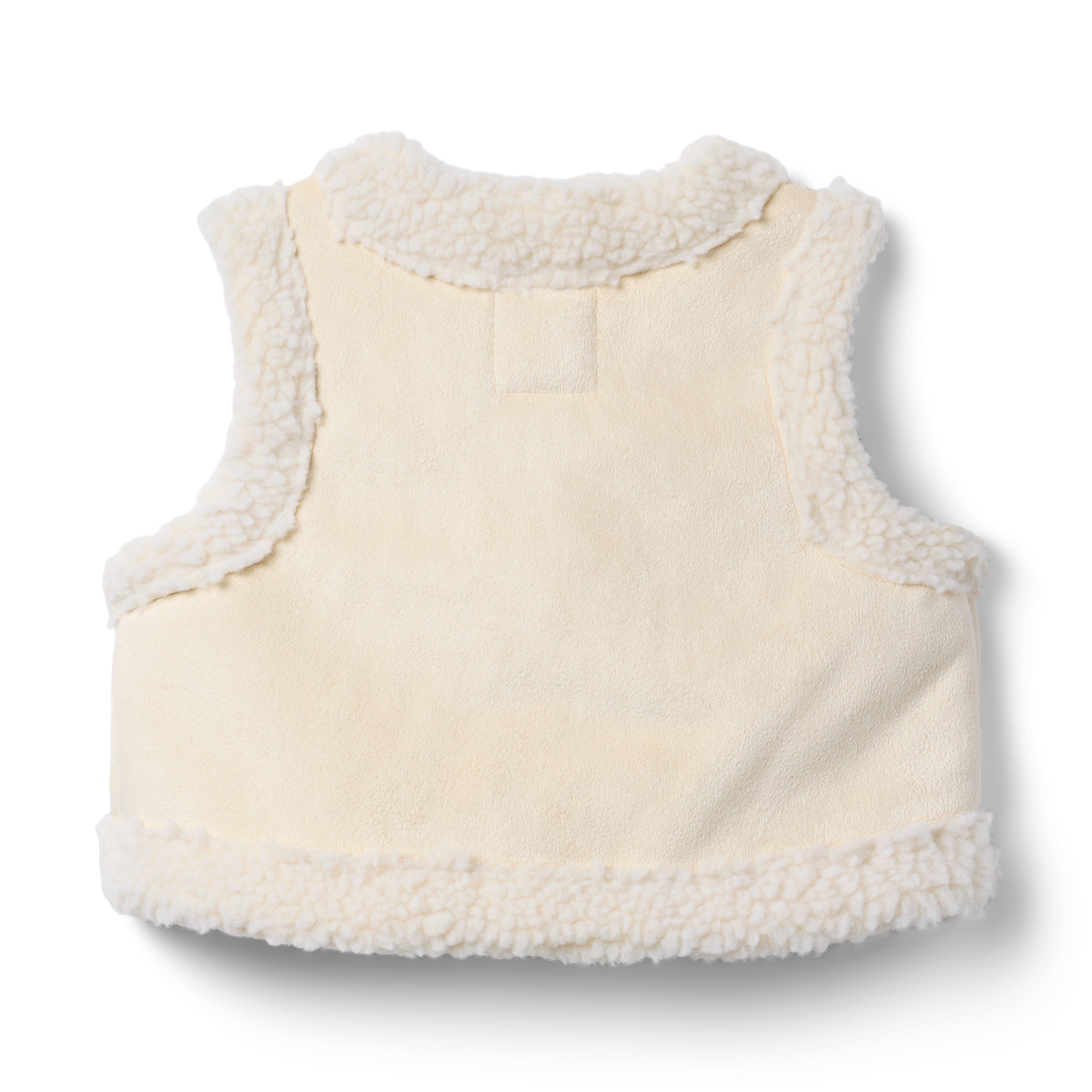 The Embroidered Sherpa Vest image number 1