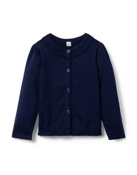 The Scallop Trim Cardigan