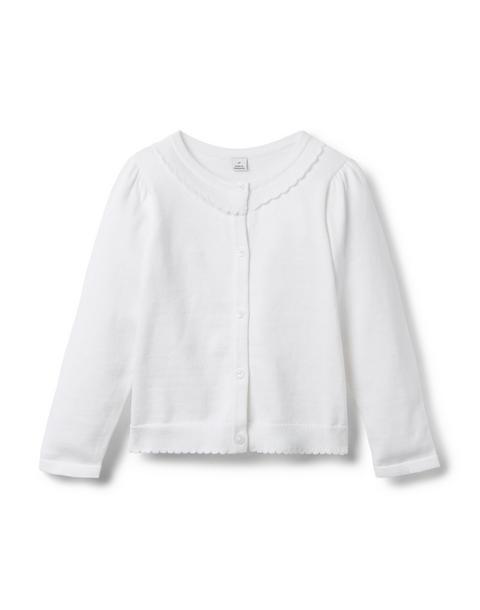 The Scallop Trim Cardigan