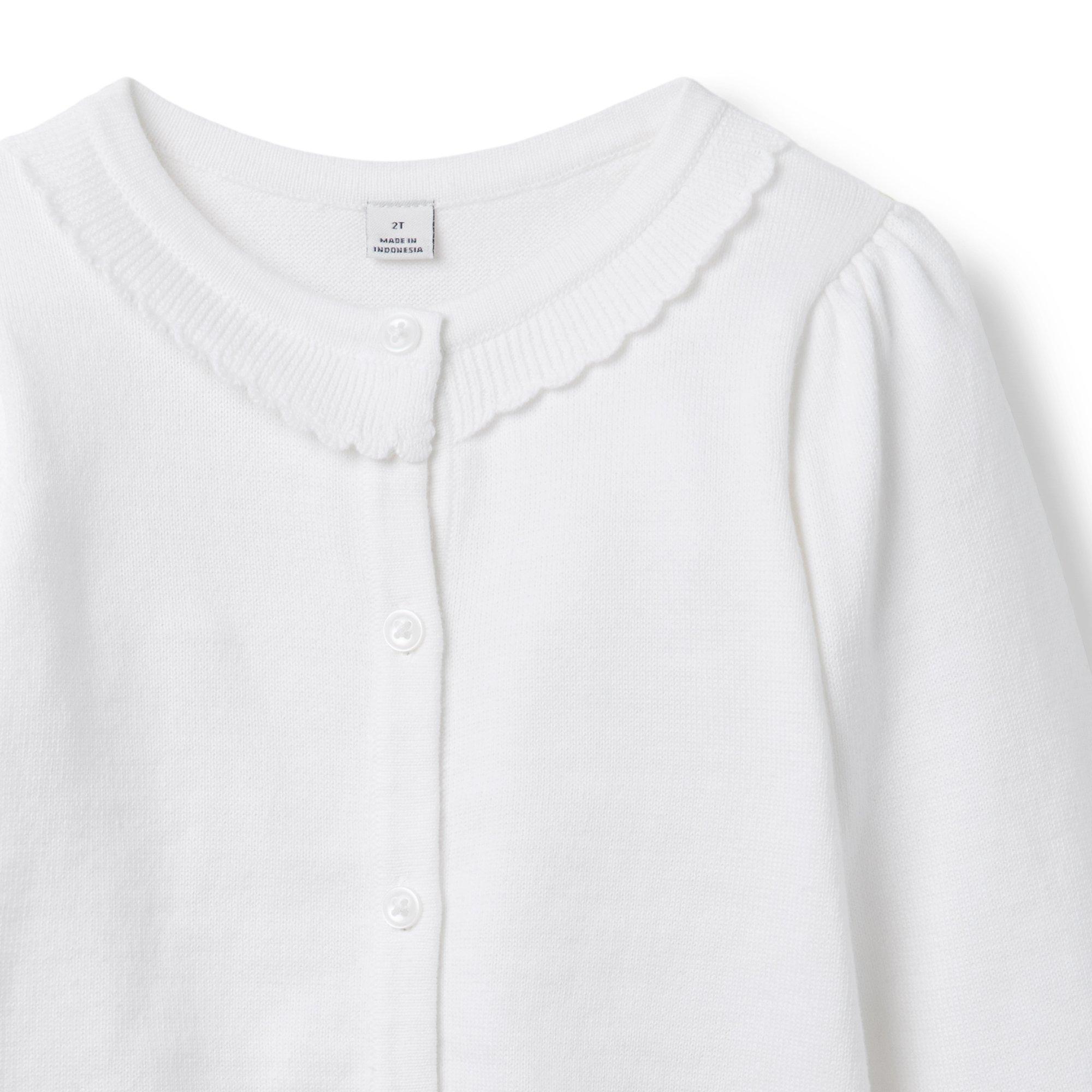 The Scallop Trim Cardigan image number 2