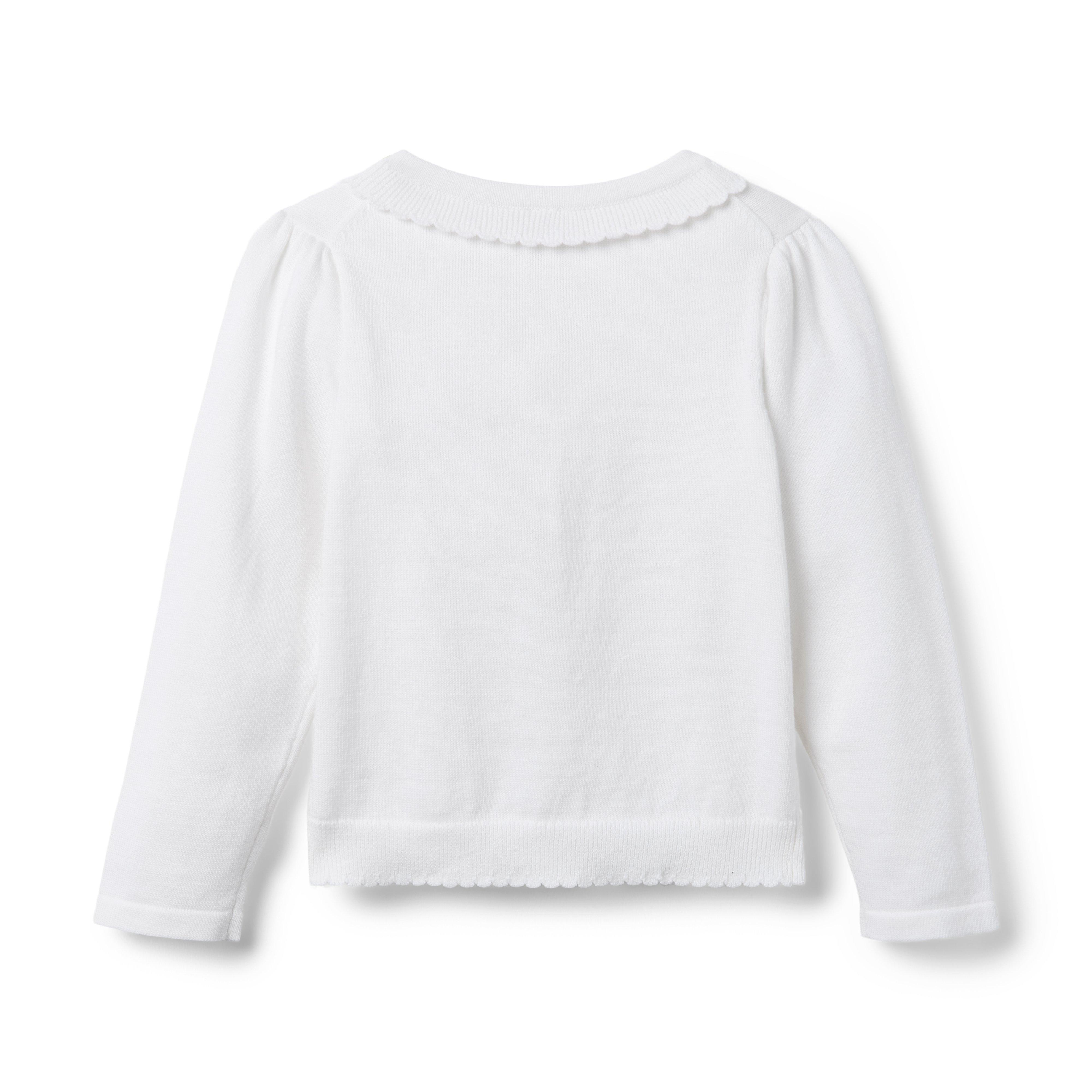 The Scallop Trim Cardigan image number 1