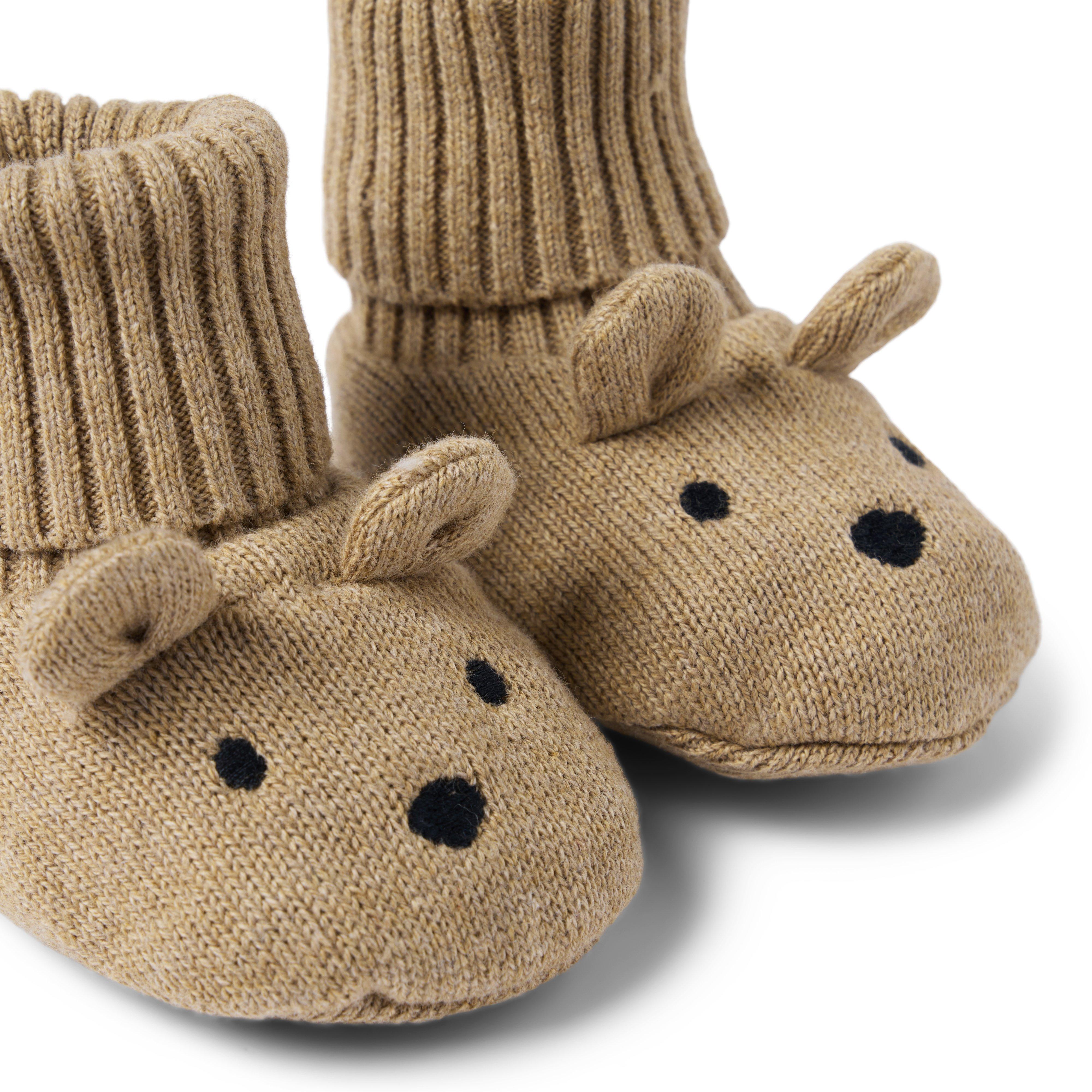 Baby Bear Sweater Bootie image number 1