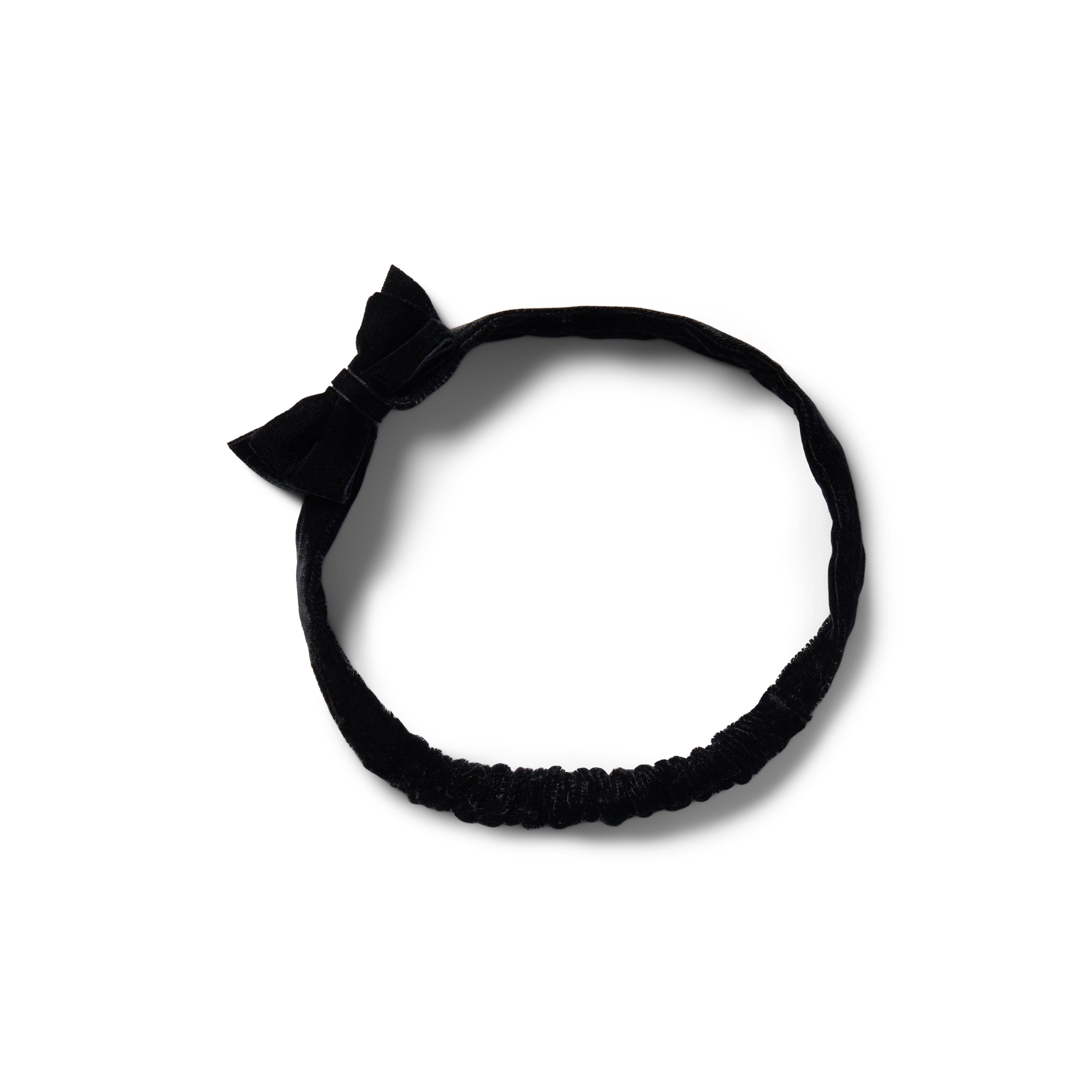 Baby Velvet Bow Soft Headband image number 0