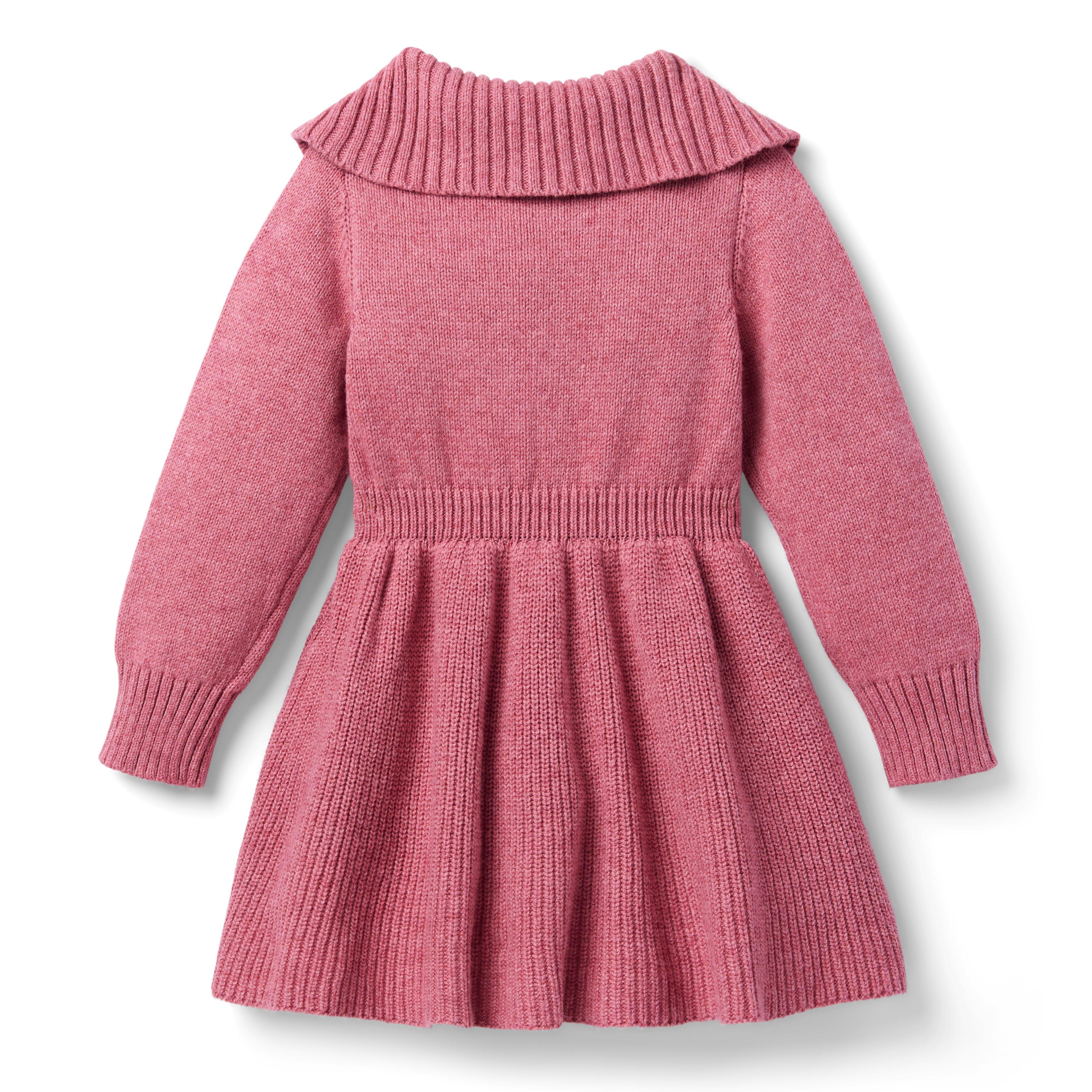 Cable Knit Half-Zip Sweater Dress image number 1