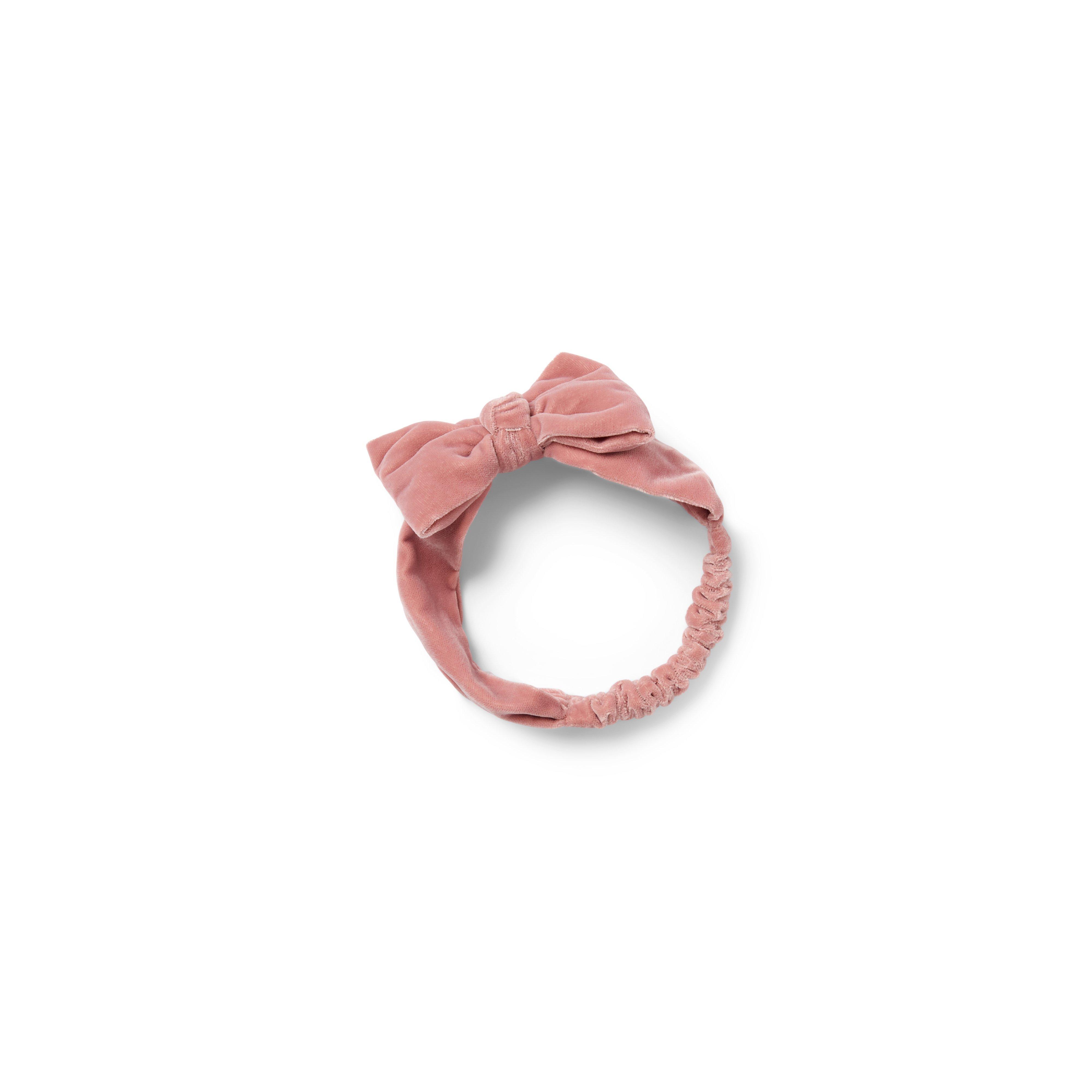 Baby Velvet Bow Soft Headband image number 0
