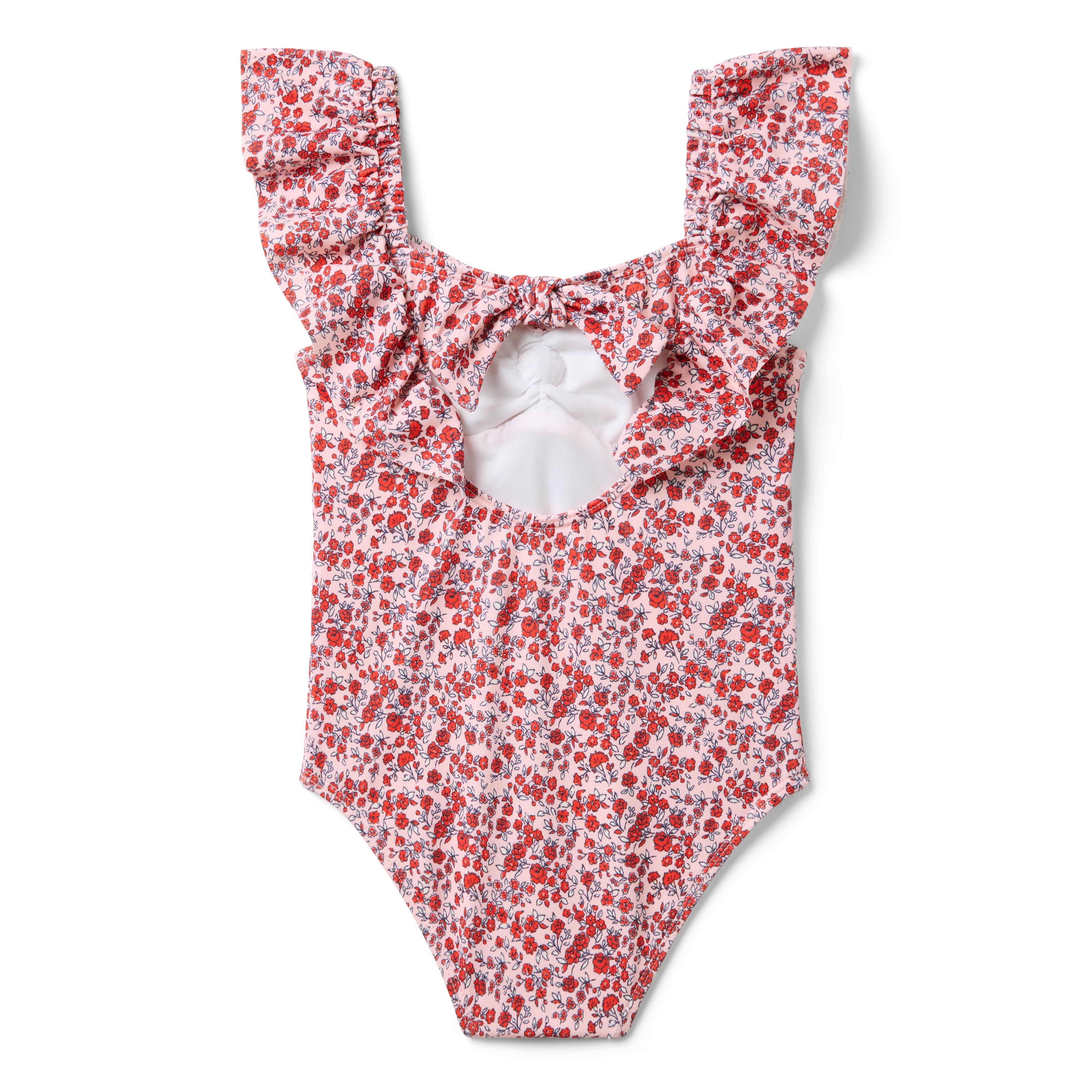 Recycled Ditsy Floral Rosette Swimsuit image number 1