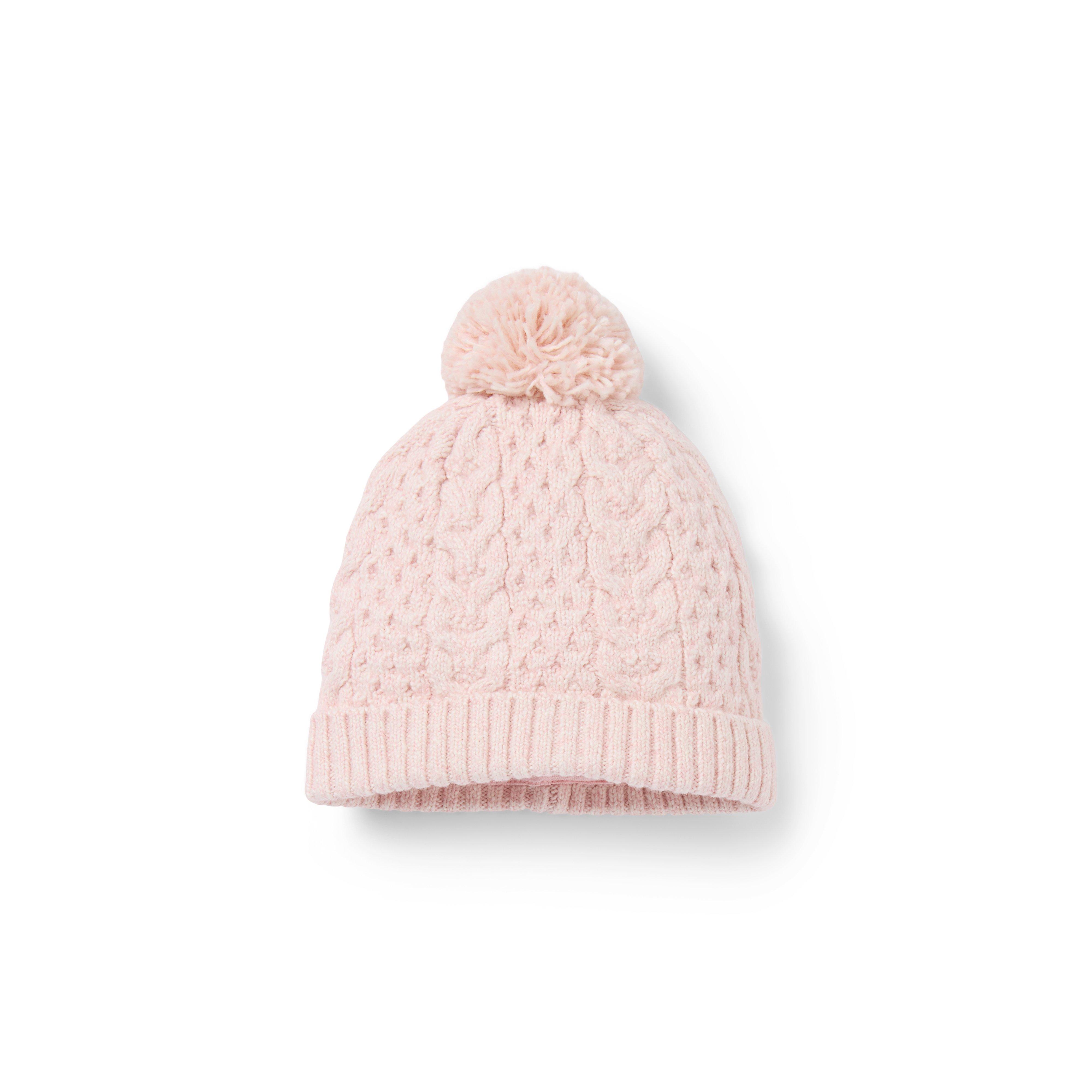 Baby Cable Knit Pom Beanie