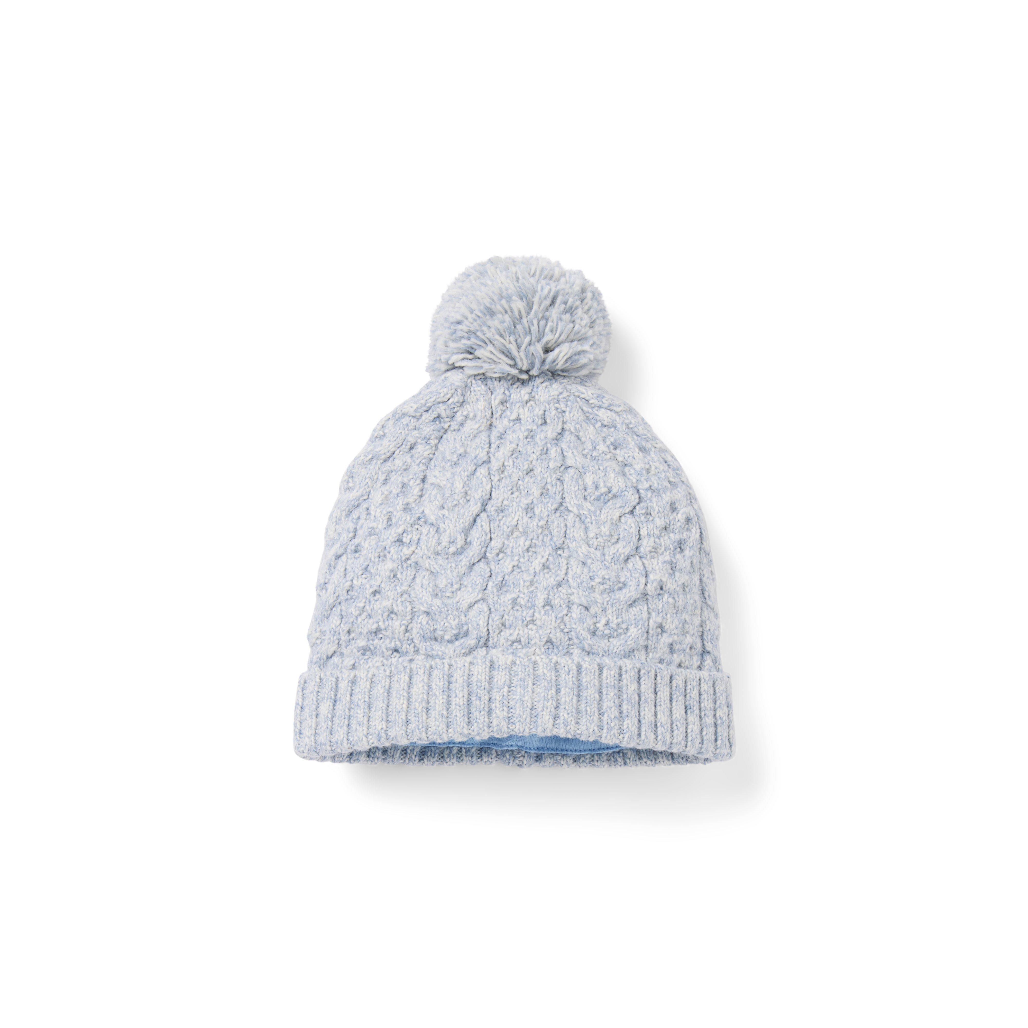 Baby Cable Knit Pom Beanie