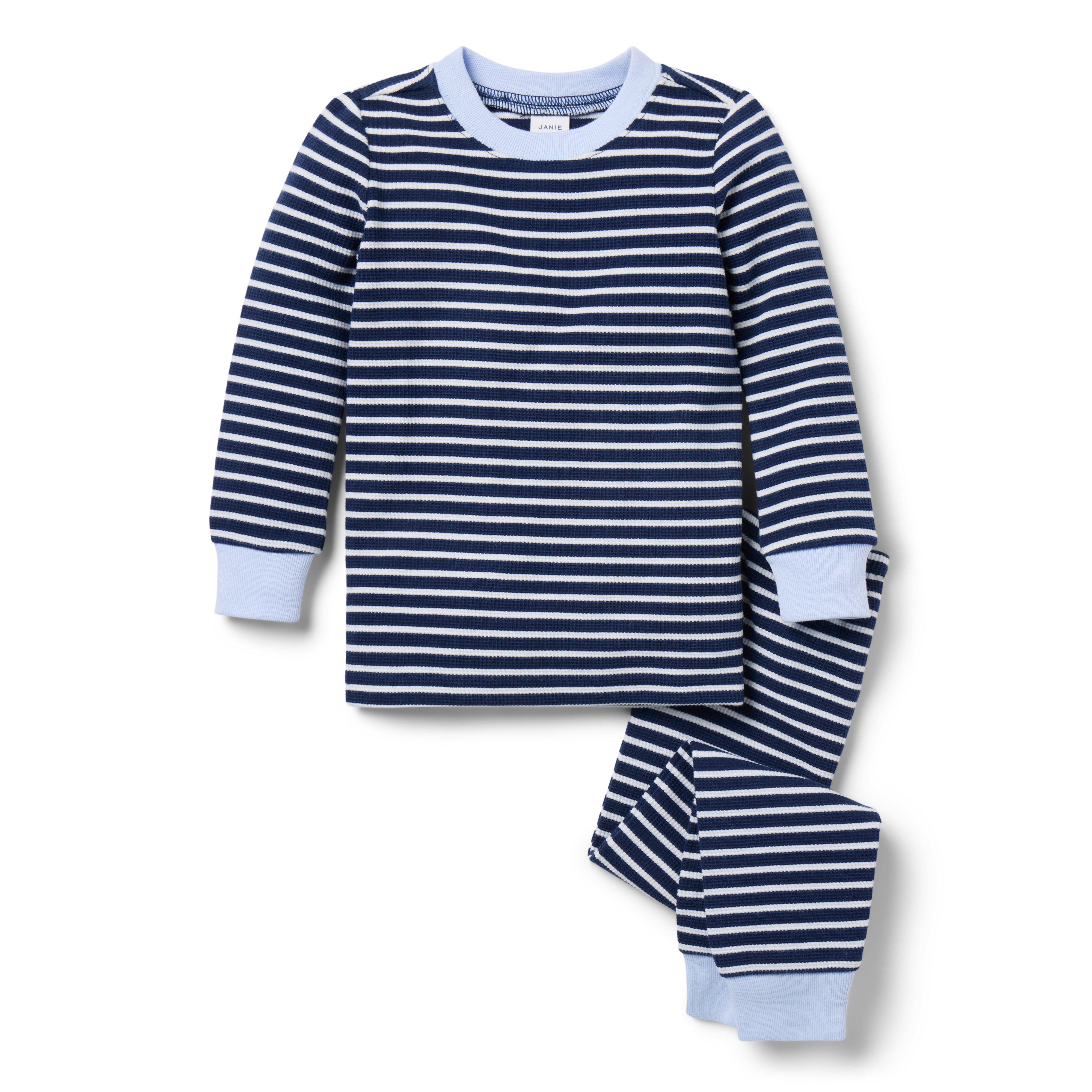 Good Night Pajama In Textured Stripe