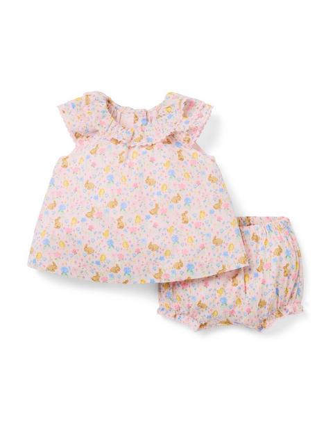 Baby Bunny Floral Matching Set