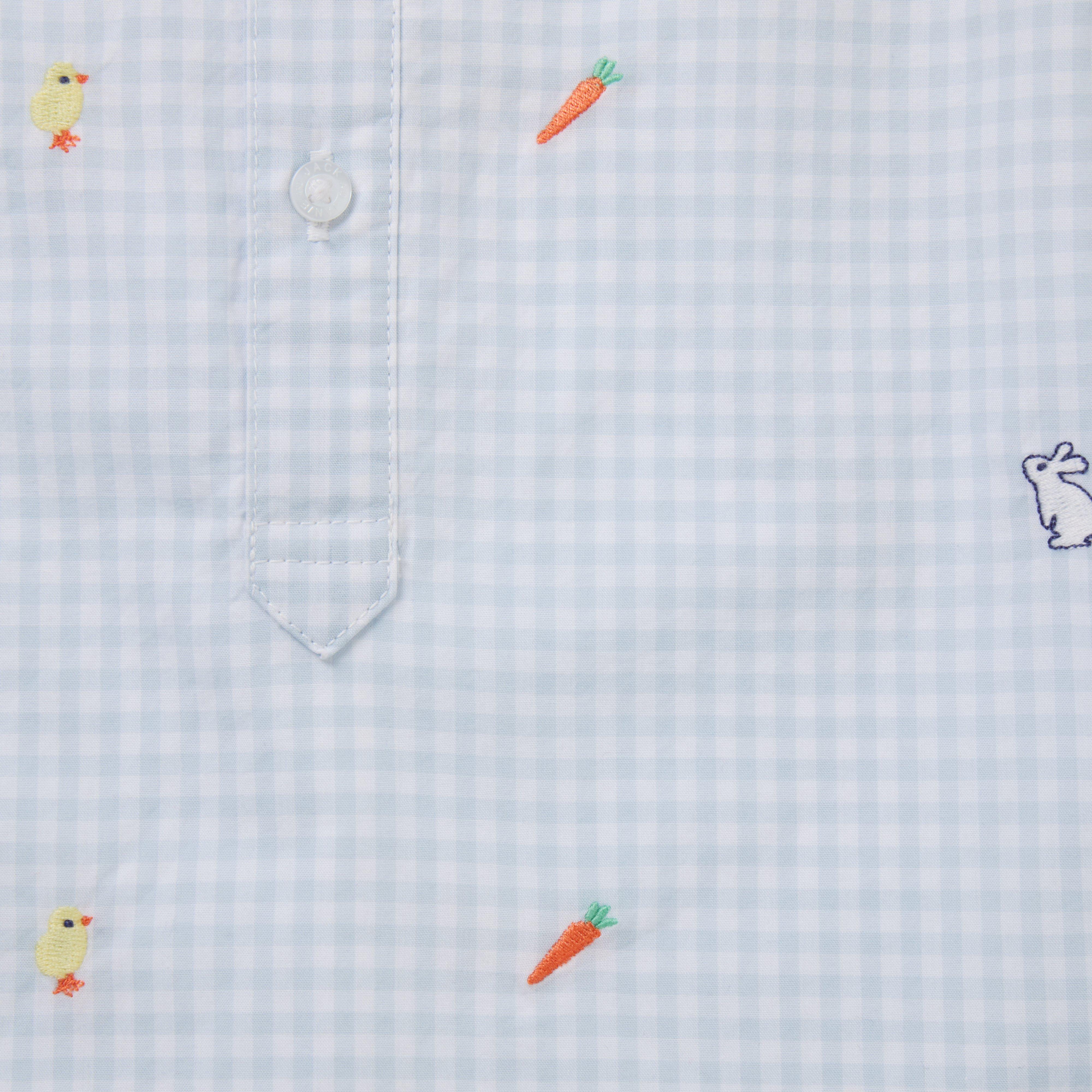 The Gingham Garden Baby Romper