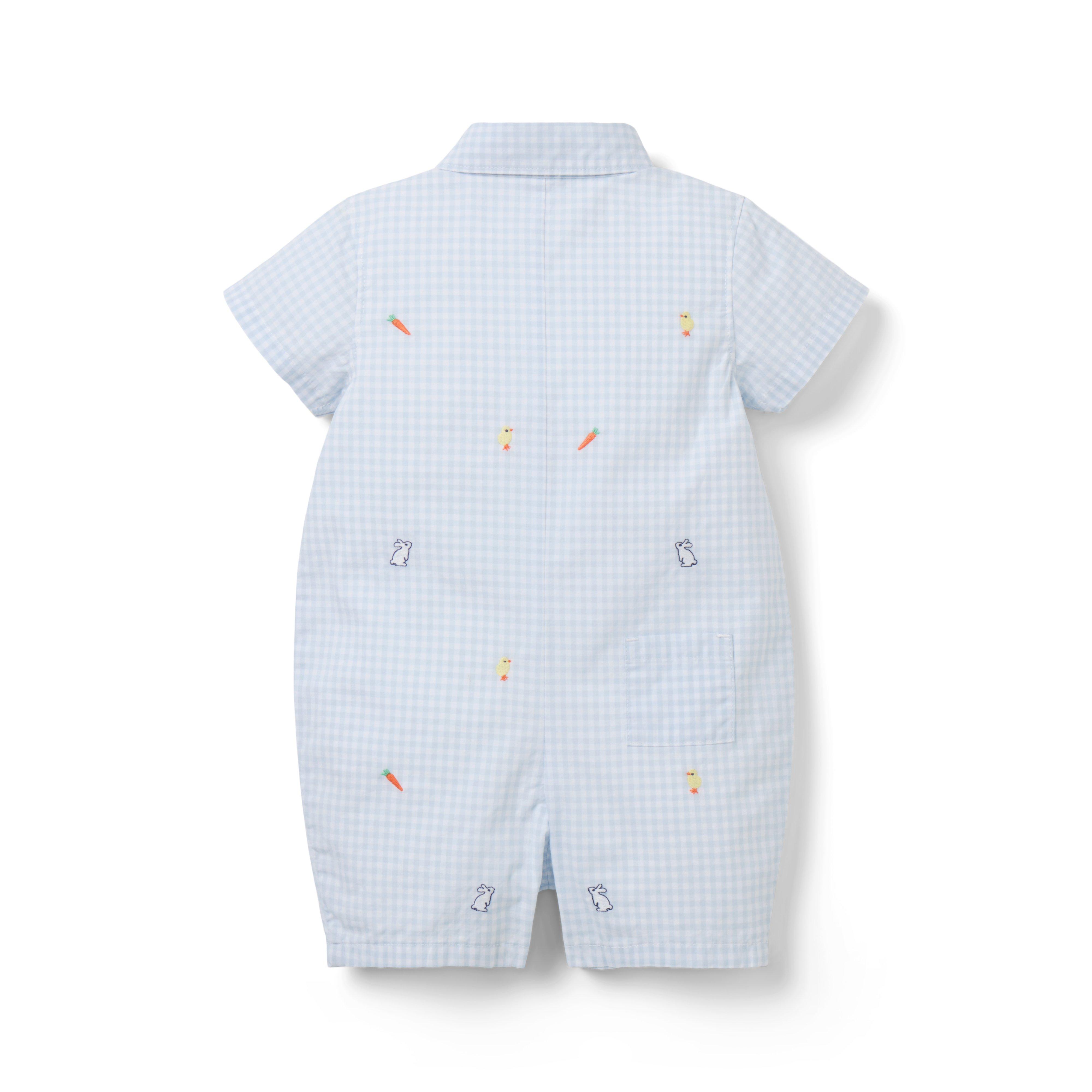 The Gingham Garden Baby Romper