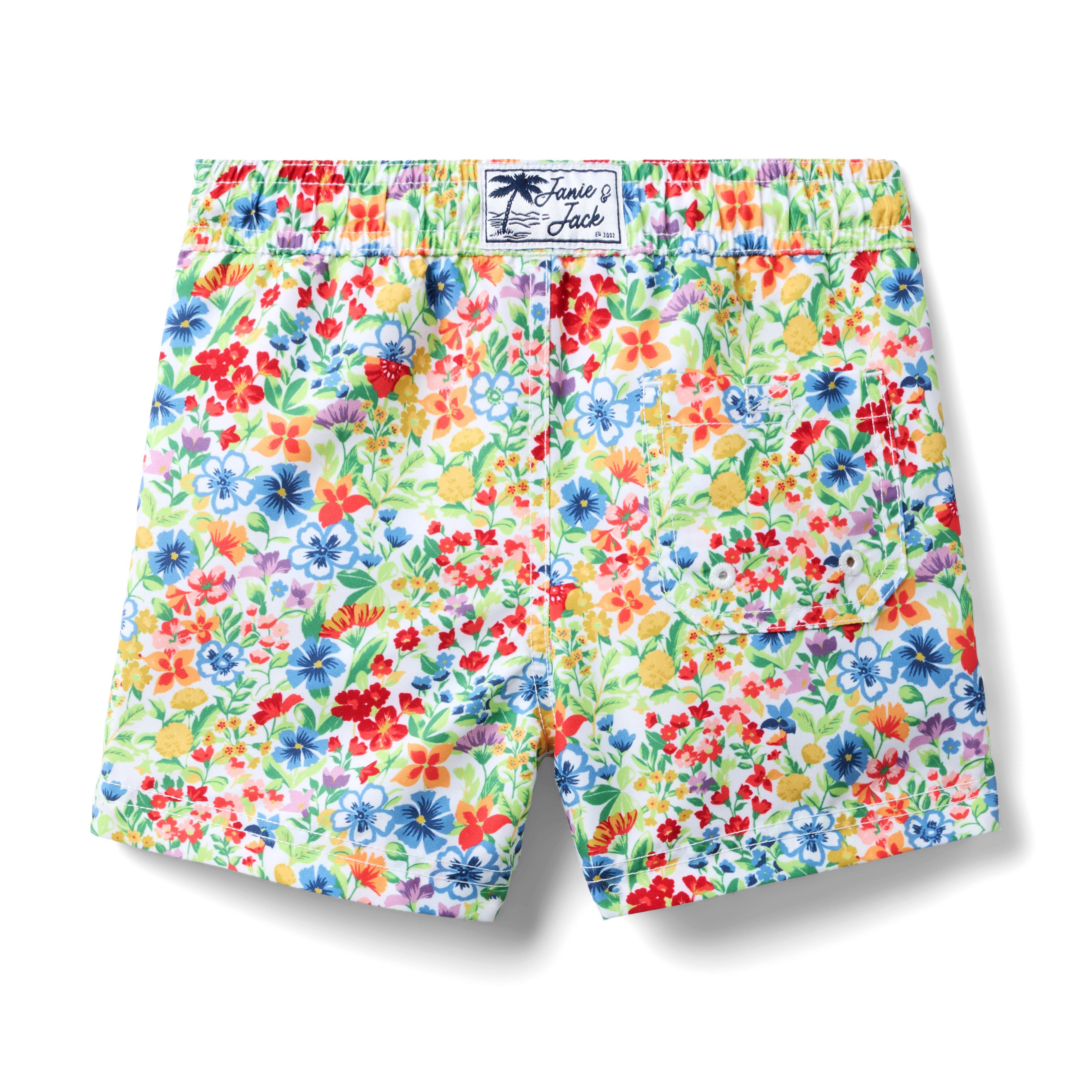 Recycled Ditsy Floral Swim Trunk image number 1