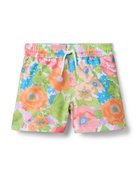 Recycled Floral Swim Trunk