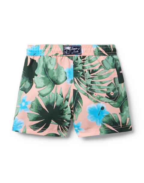 Recycled Palm Swim Trunk
