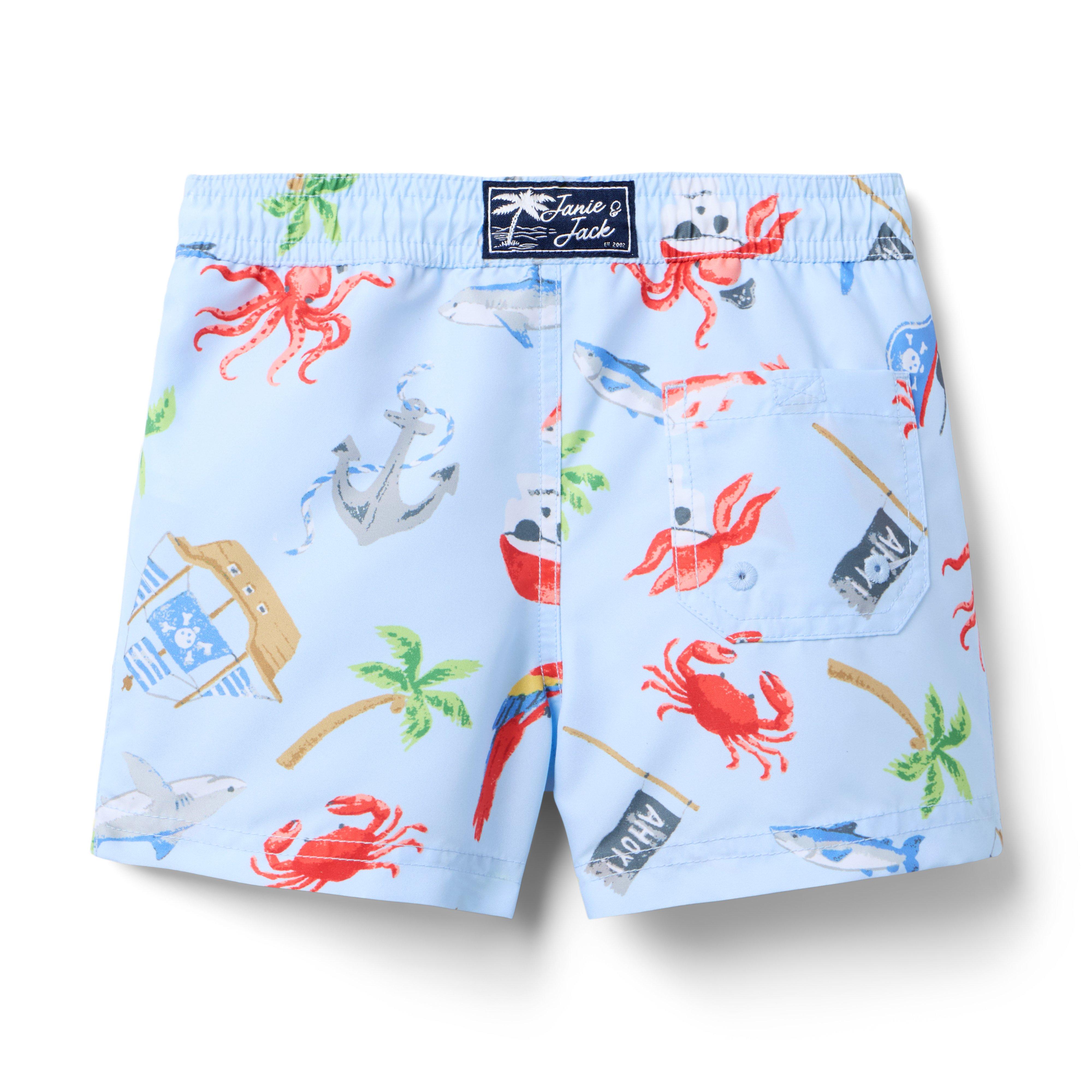 Recycled Pirate Adventure Swim Trunk image number 1