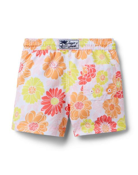 Recycled Floral Swim Trunk