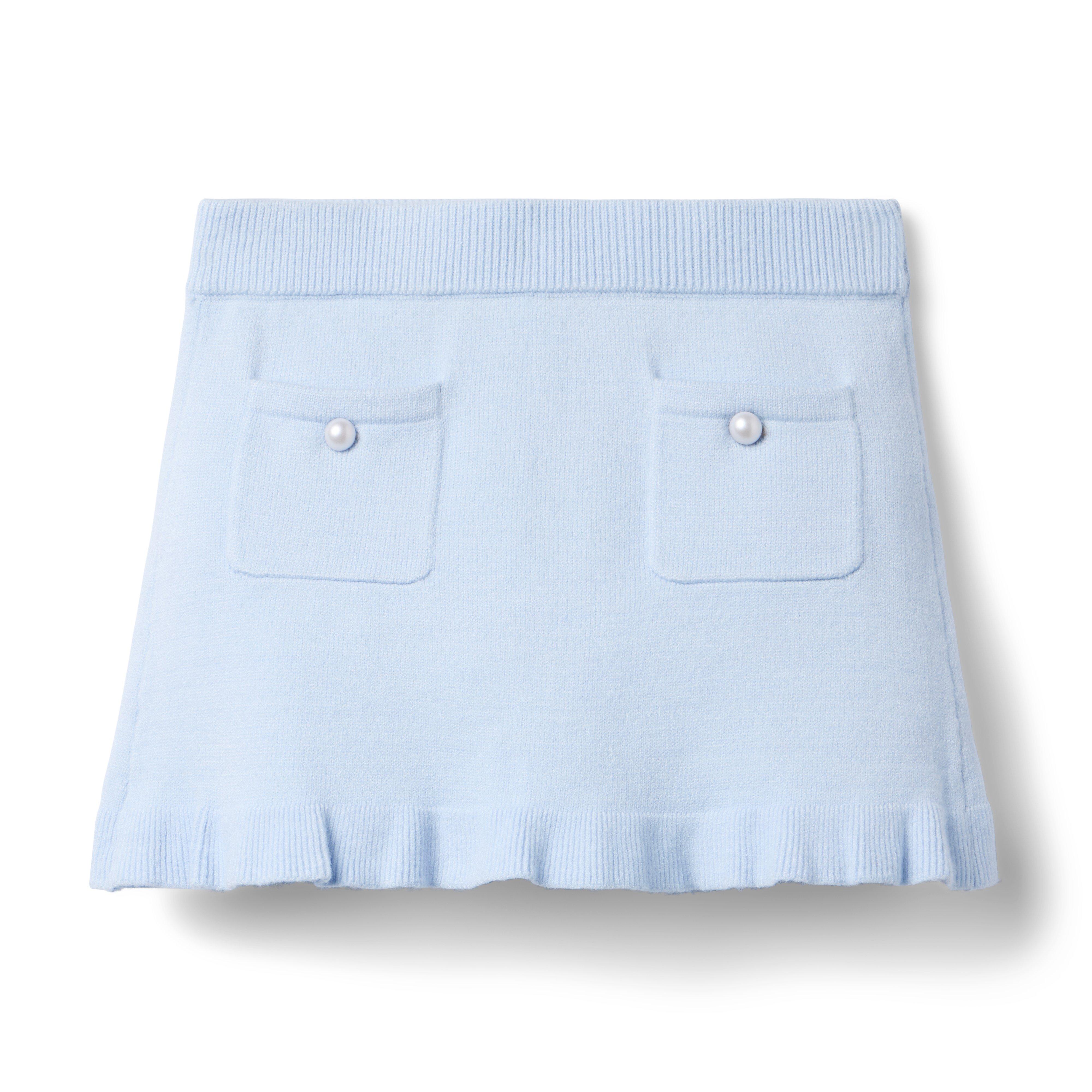 Ruffle Hem Sweater Skirt