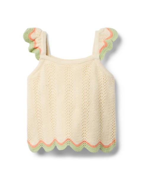 Crochet Scallop Hem Top