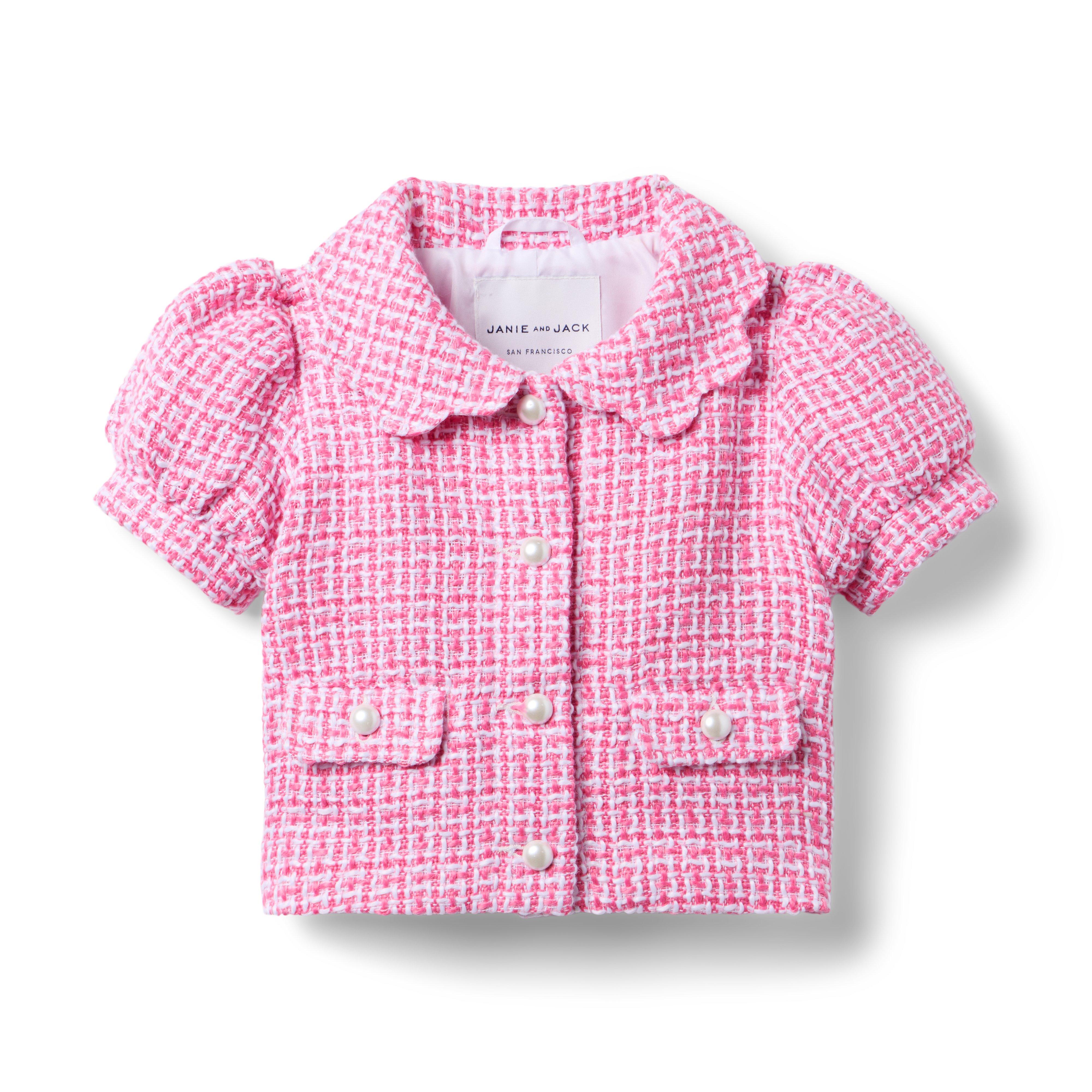 Tweed Puff Sleeve Jacket