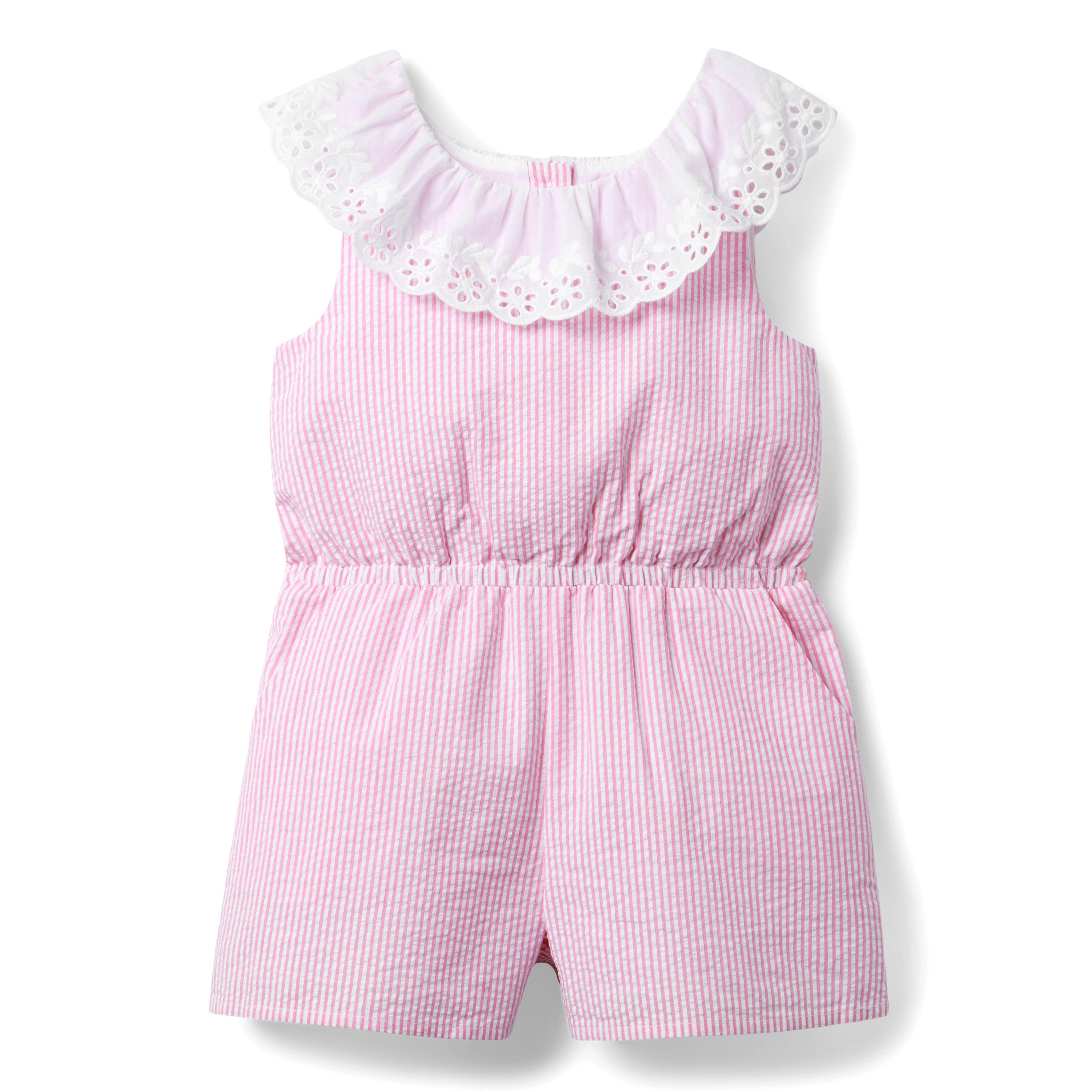 Floral Scalloped Romper