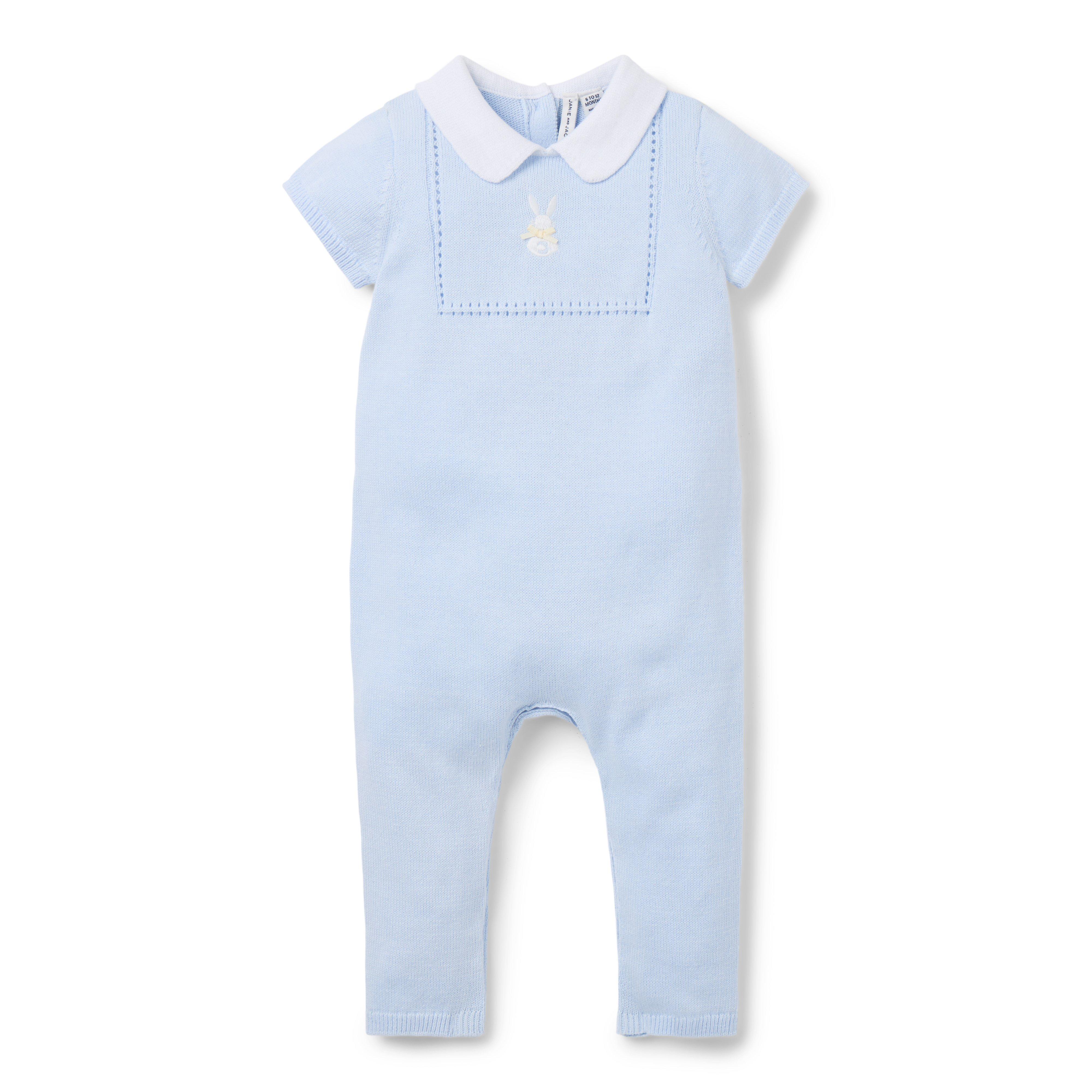 Baby Embroidered Bunny One-Piece