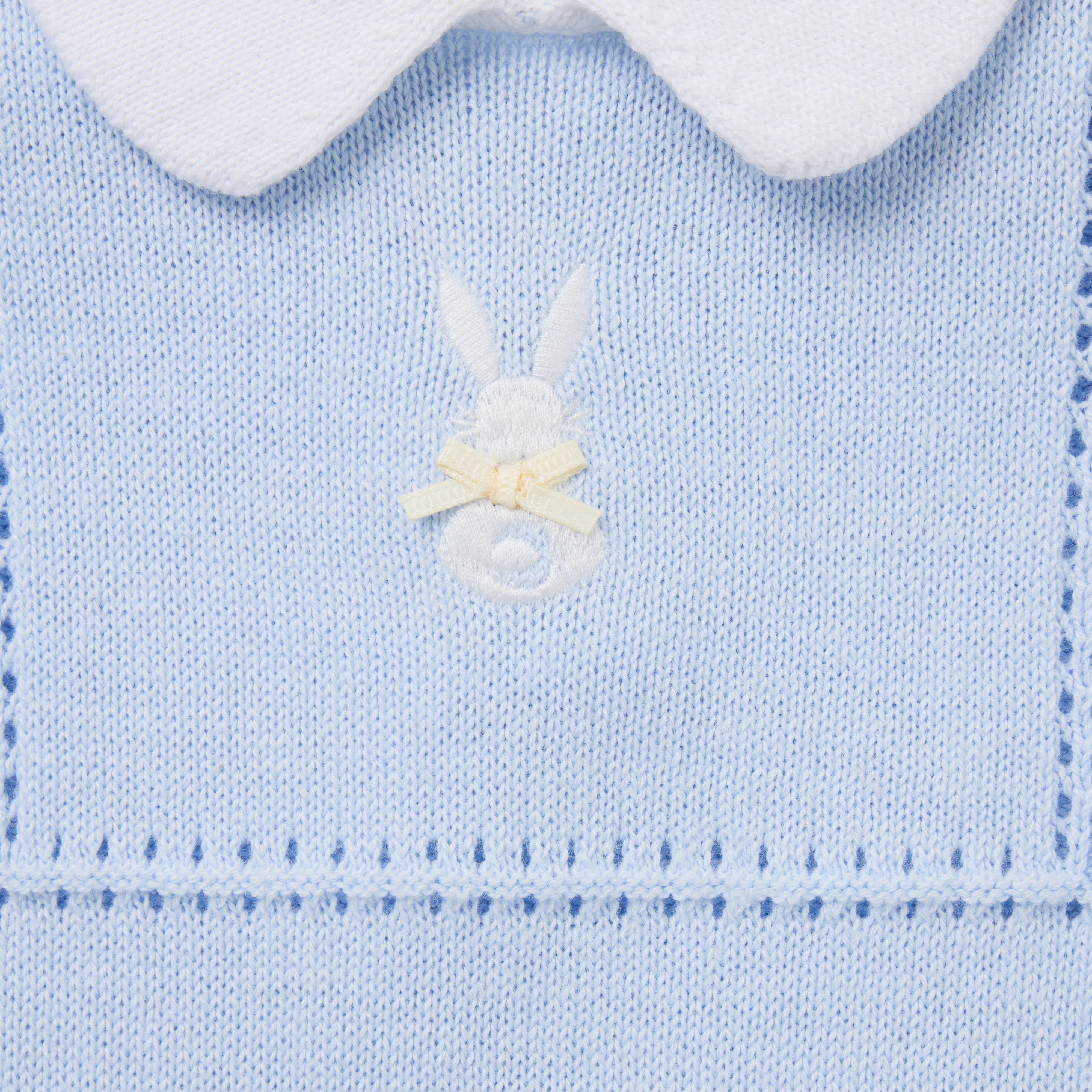 Baby Embroidered Bunny One-Piece image number 2