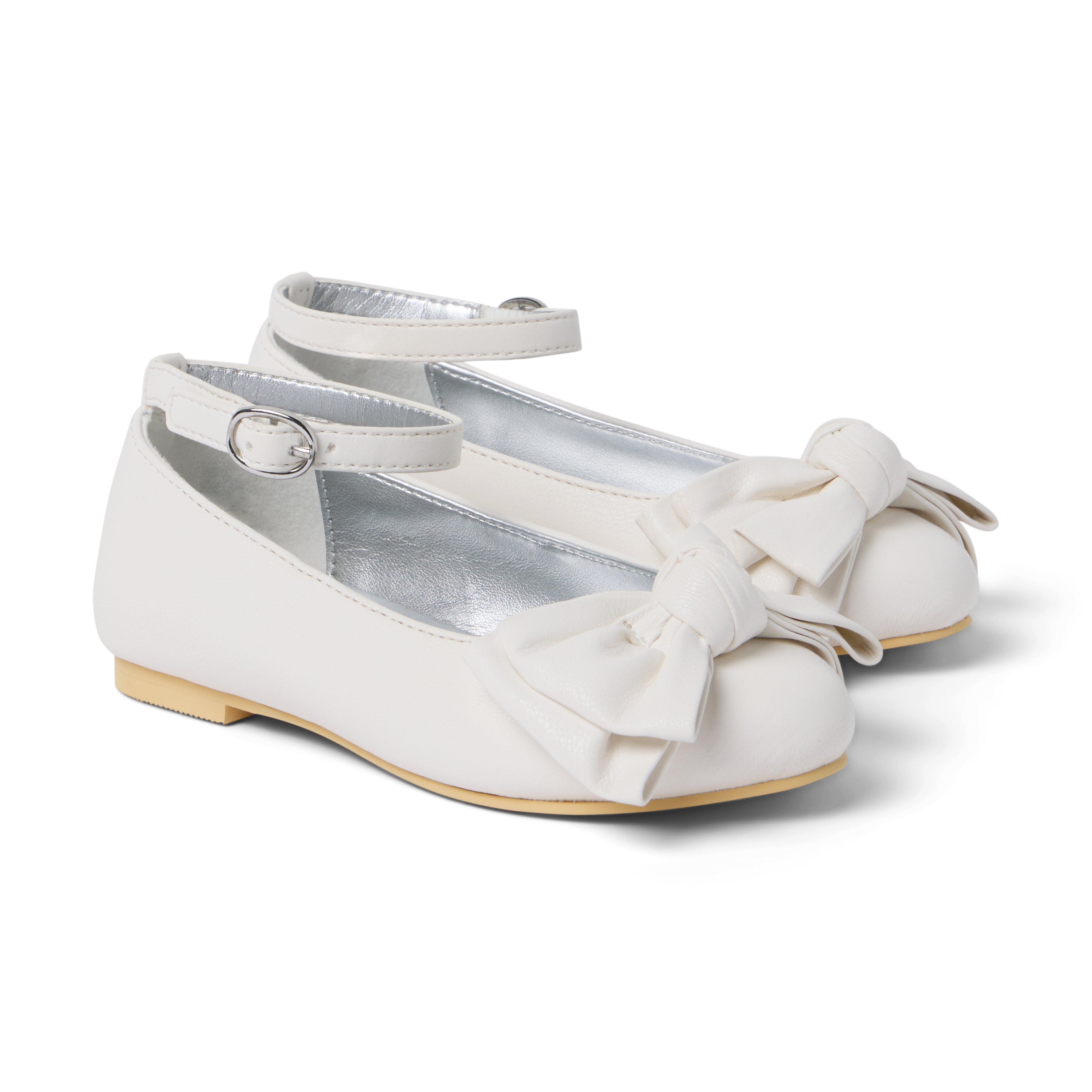 Ankle Strap Bow Ballet Flat