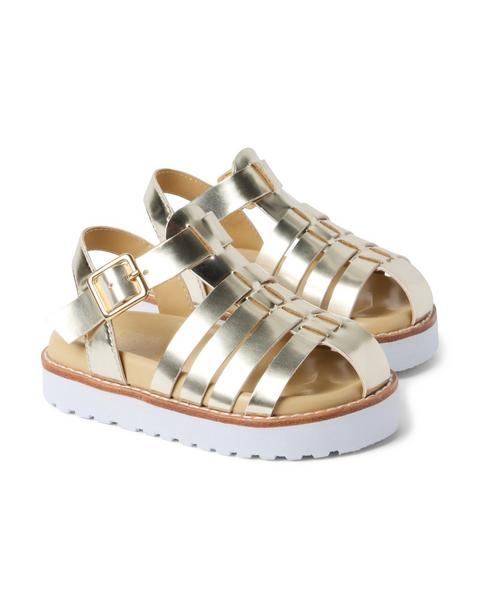 Metallic Fisherman Sandal