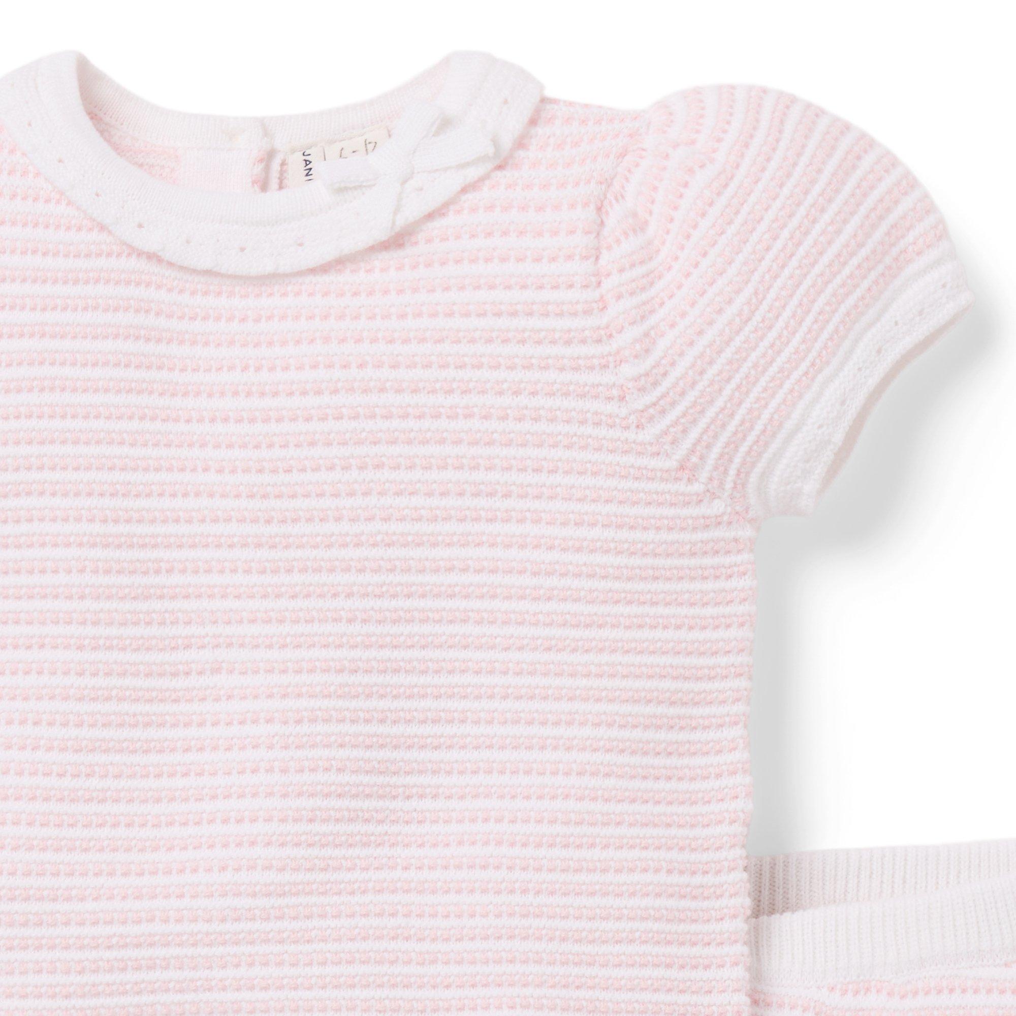 Baby Textured Striped Sweater Set  image number 3