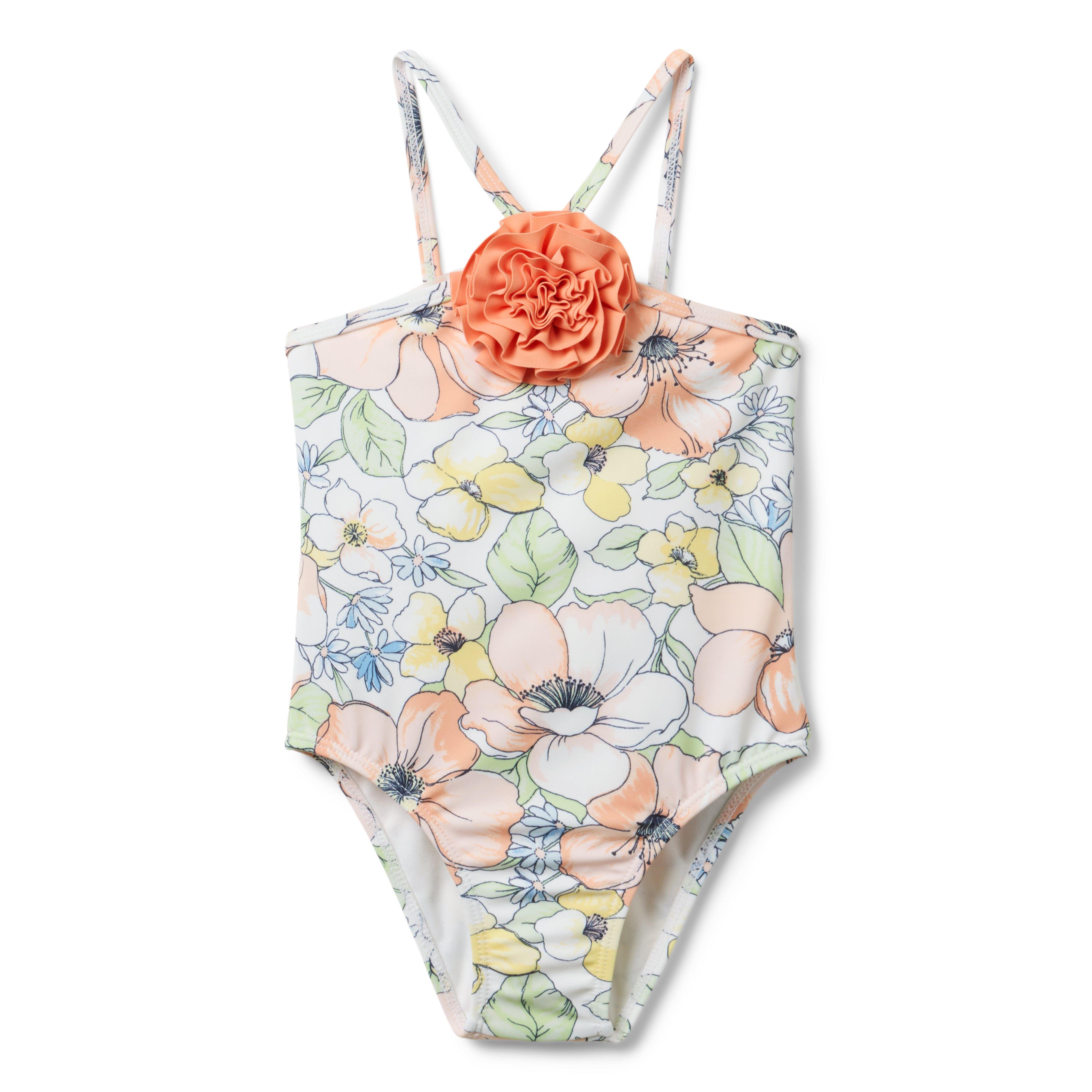Recycled Embroidered Floral 2-Piece Swimsuit