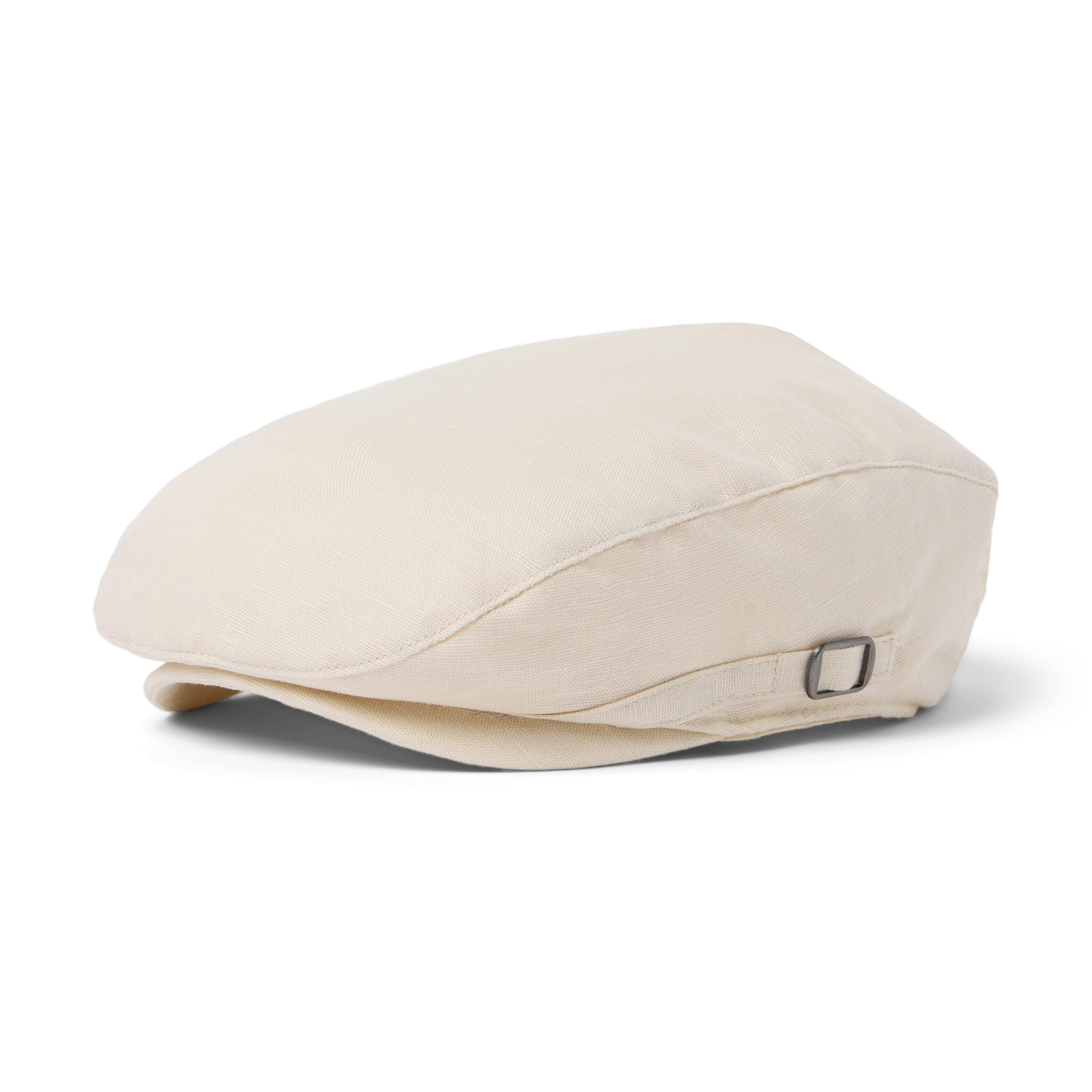 Linen-Cotton Newsboy Cap