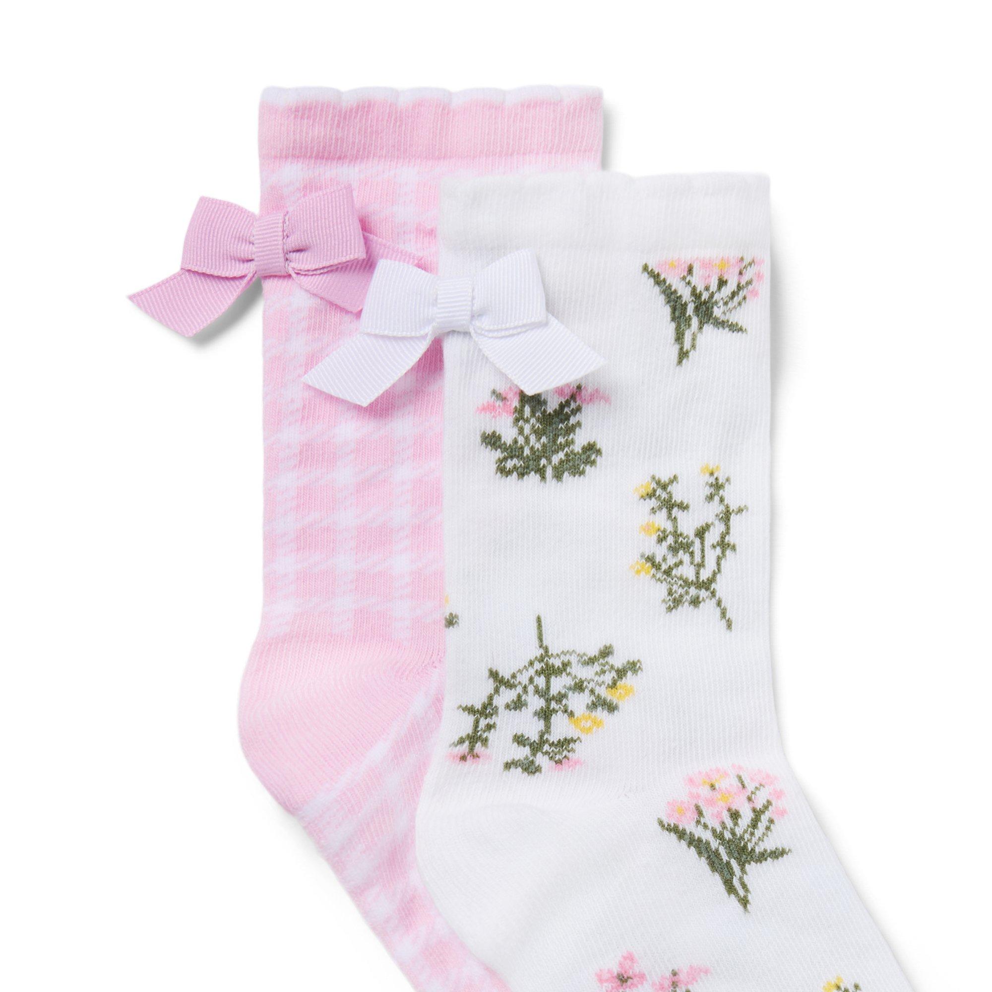 Floral and Gingham Sock 2-Pack image number 1