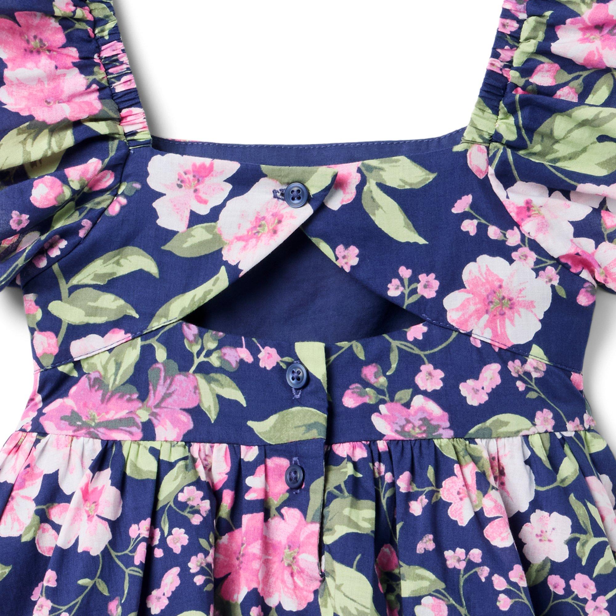 Floral Flutter Sleeve Dress image number 2
