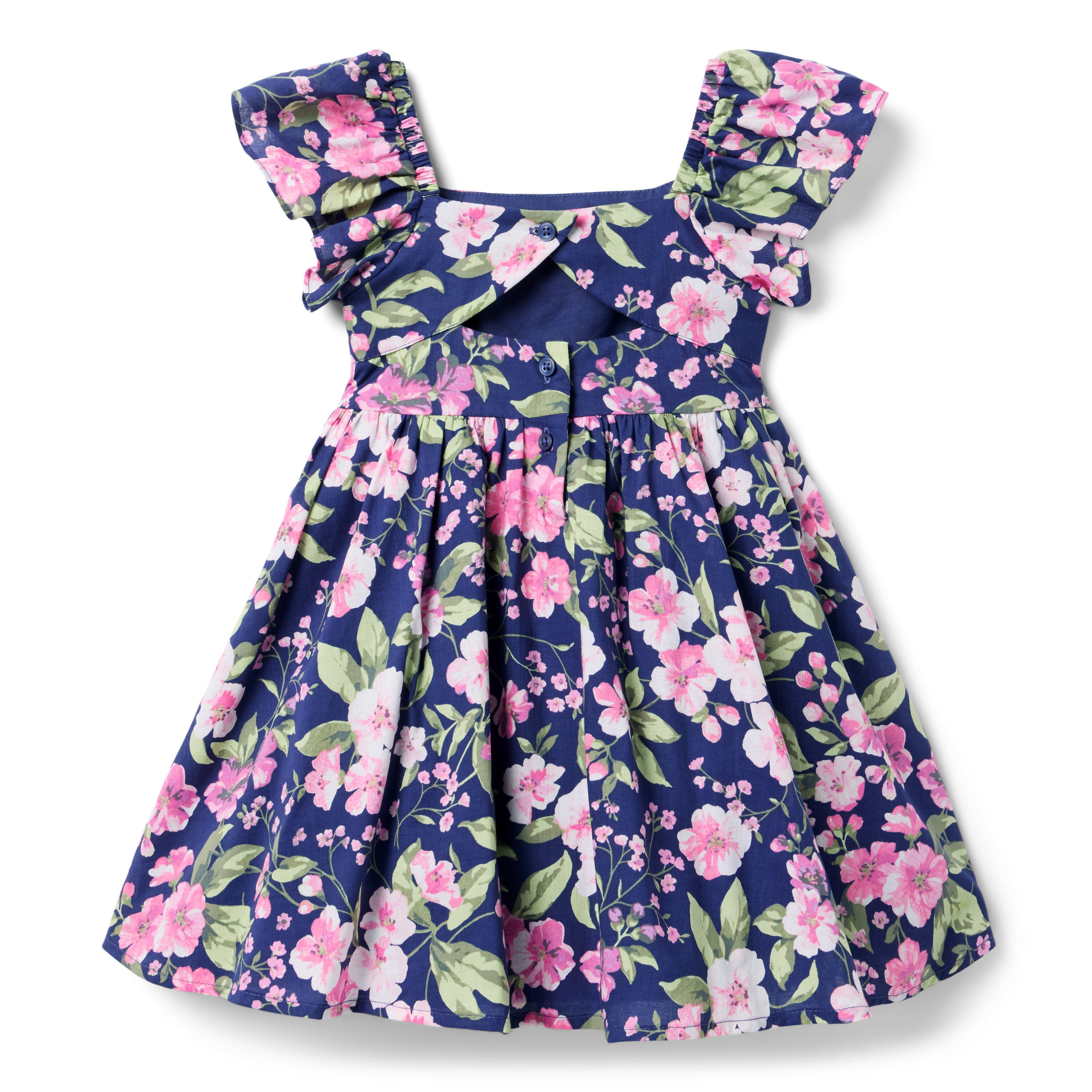 Floral Flutter Sleeve Dress image number 1