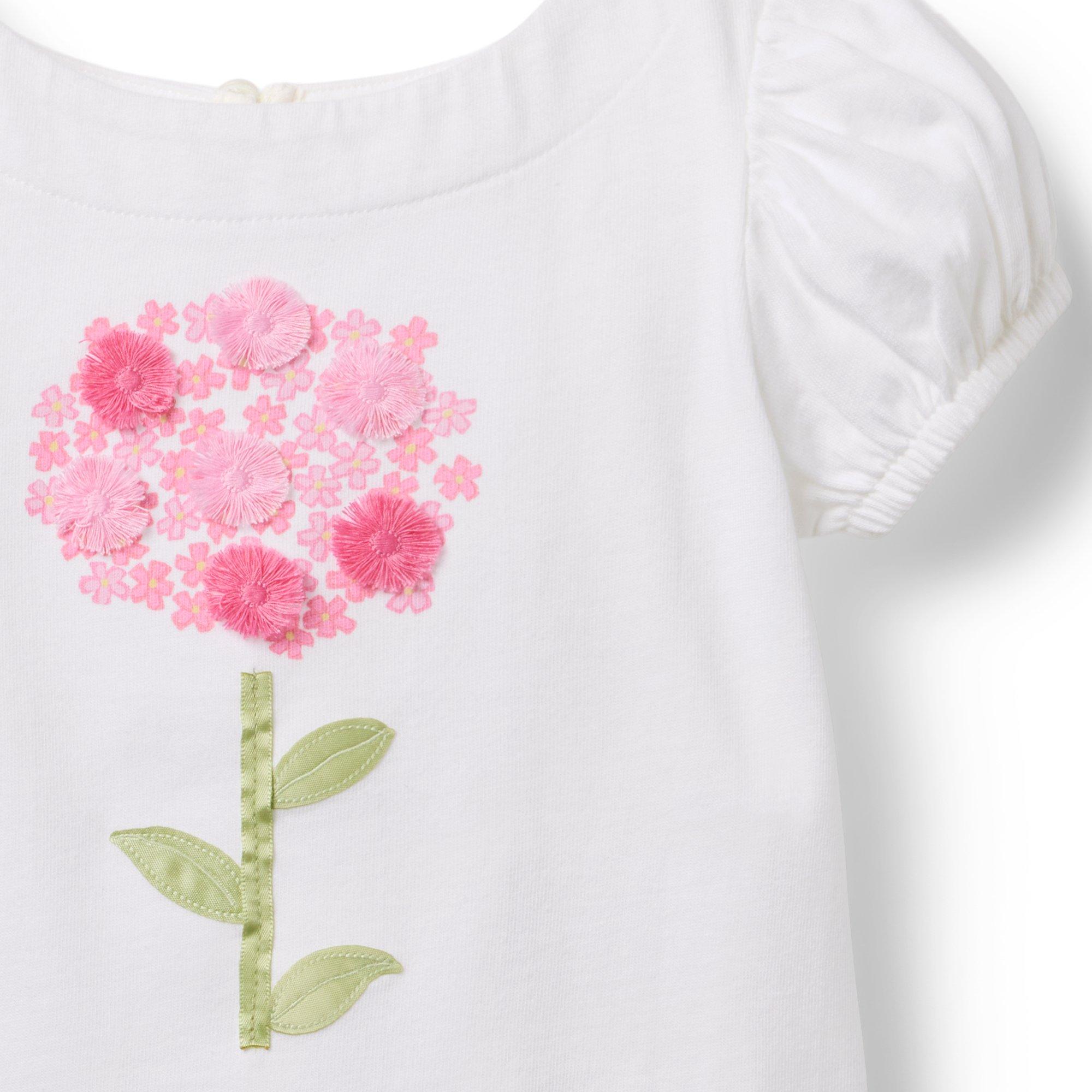 Flower Puff Sleeve Tee image number 2