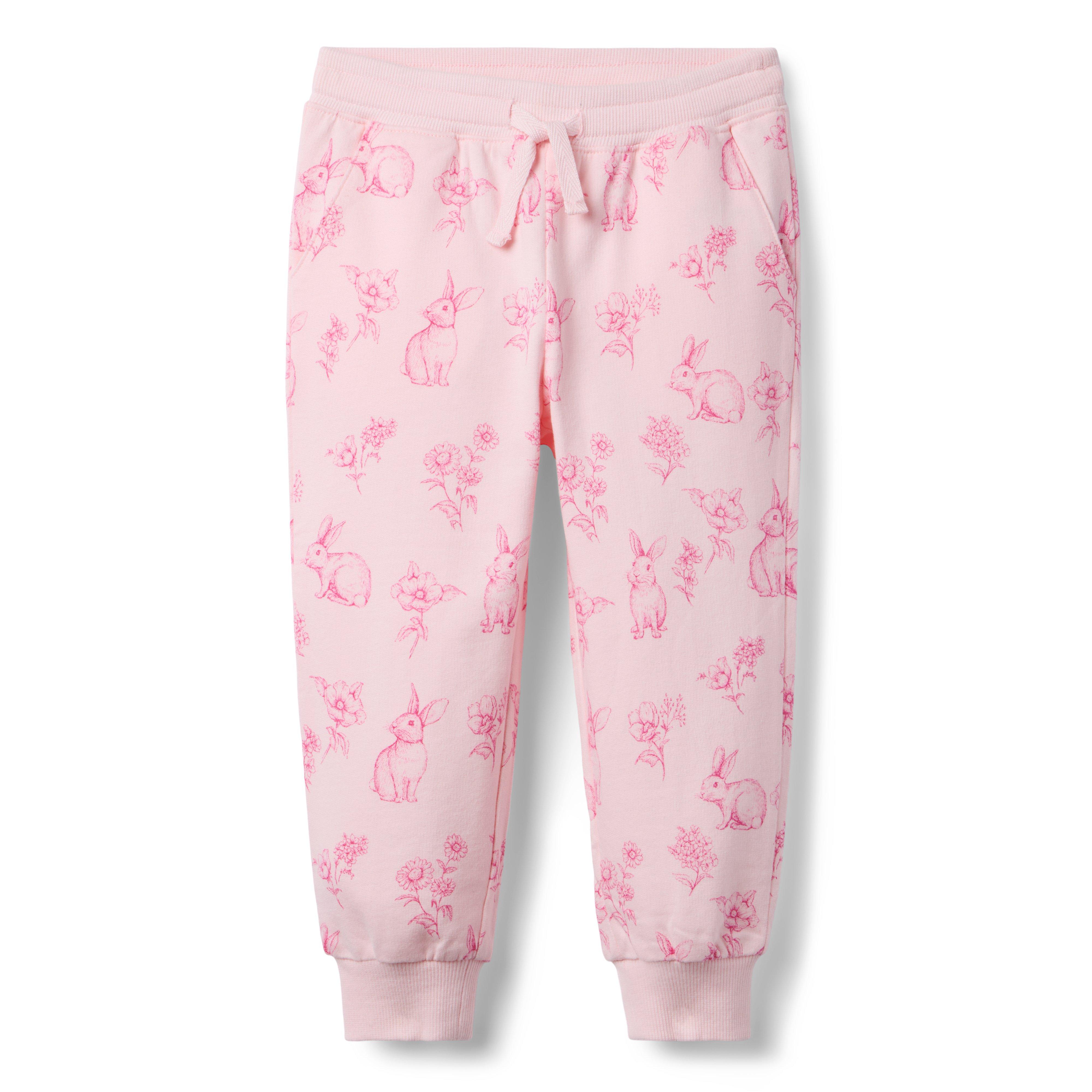 Bunny Floral Puff Sleeve Sweatshirt