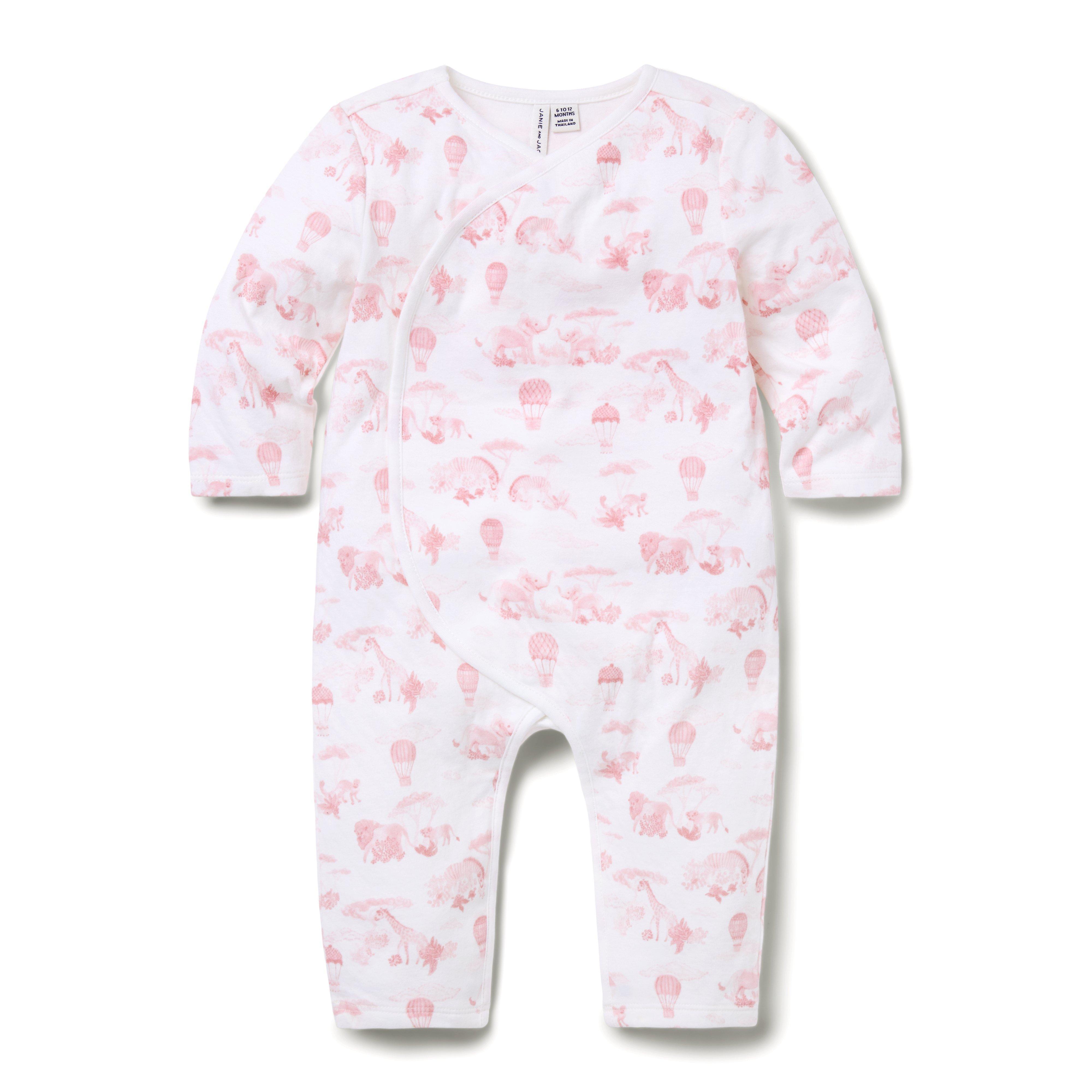 Baby Embroidered Bunny One-Piece