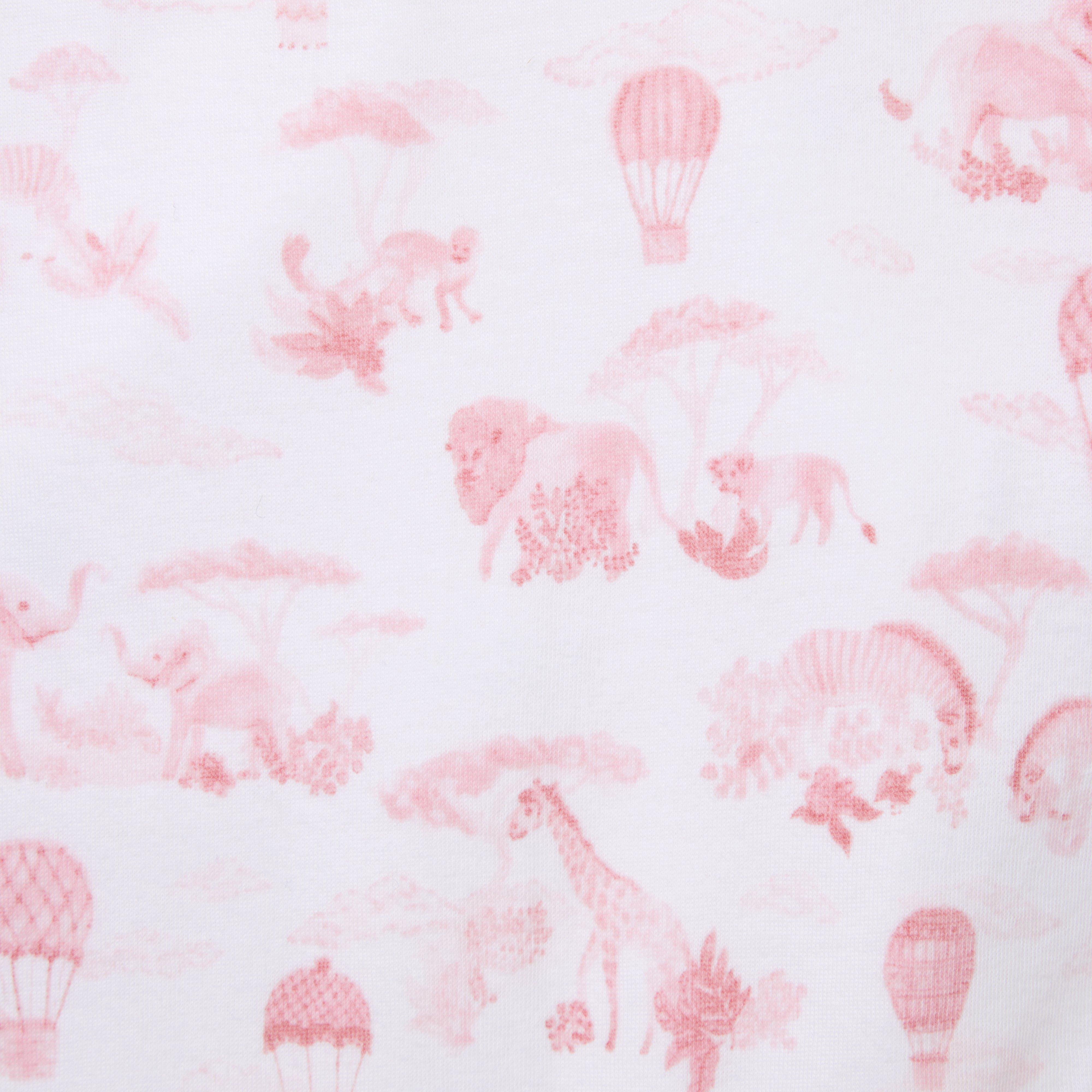 Baby Animal Friends Toile Wrap One-Piece image number 2