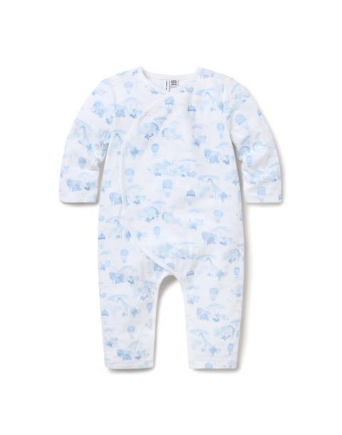 Baby Animal Friends Toile Wrap One-Piece