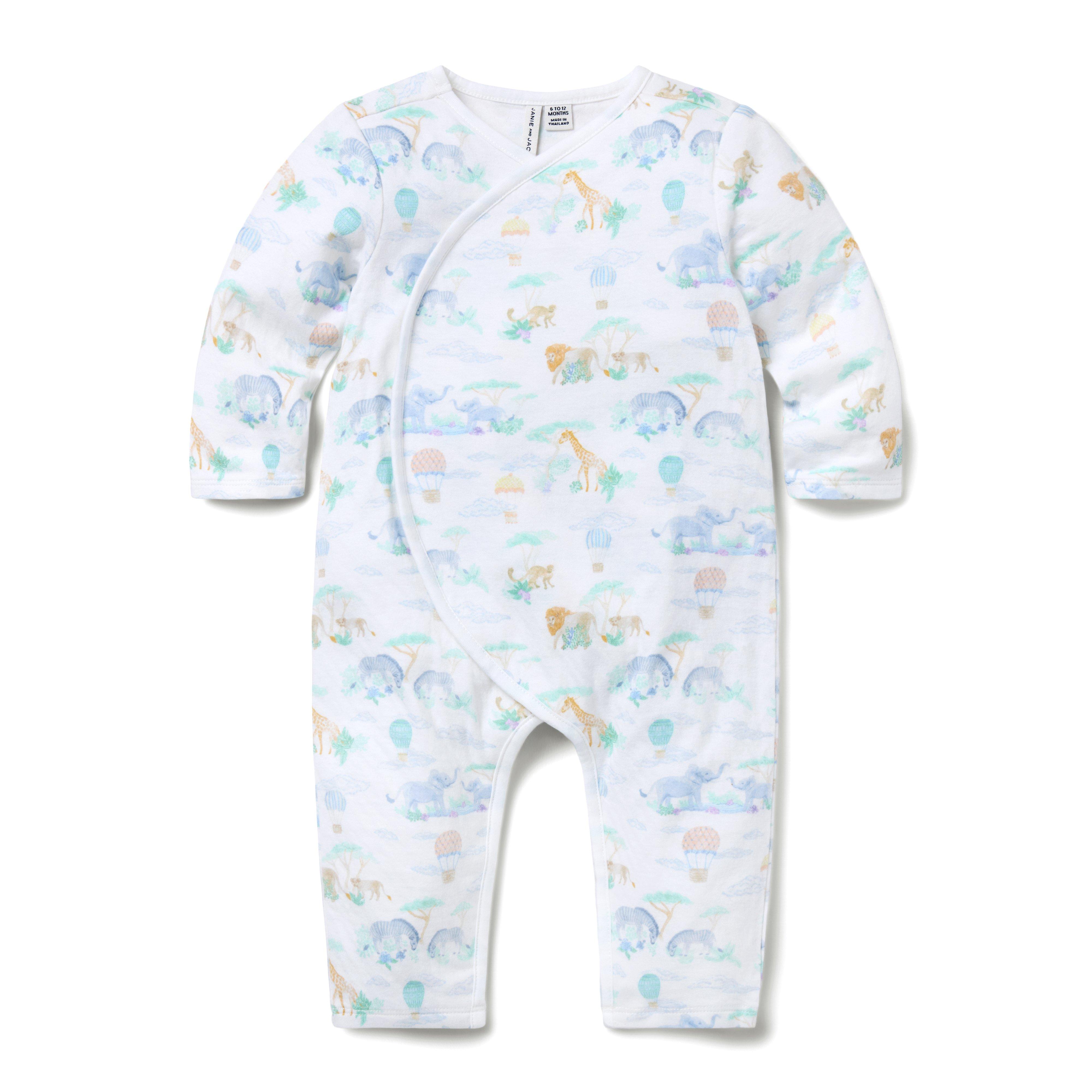 Baby Hot Air Balloon Animals Wrap Matching Set