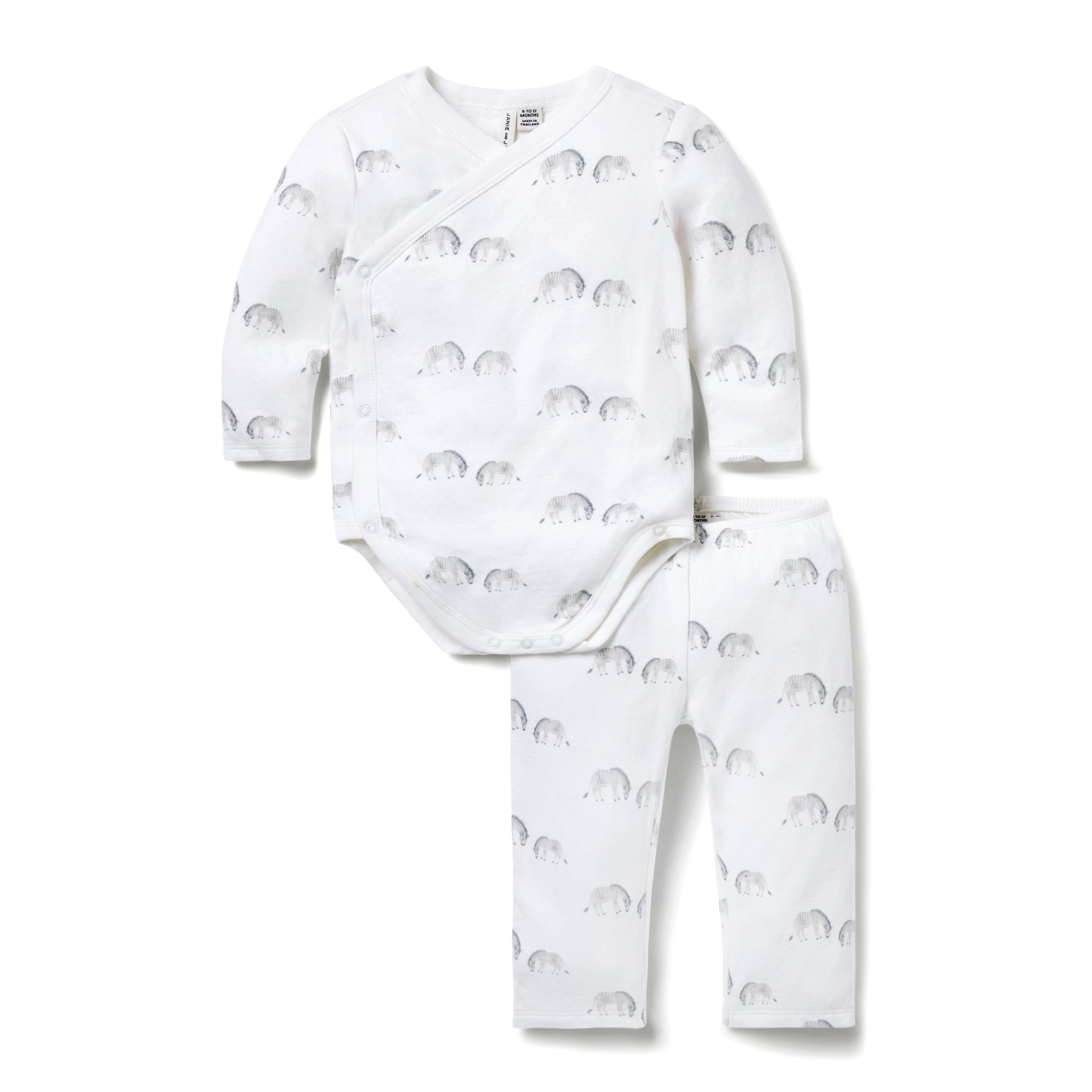 Baby Striped Collared Romper
