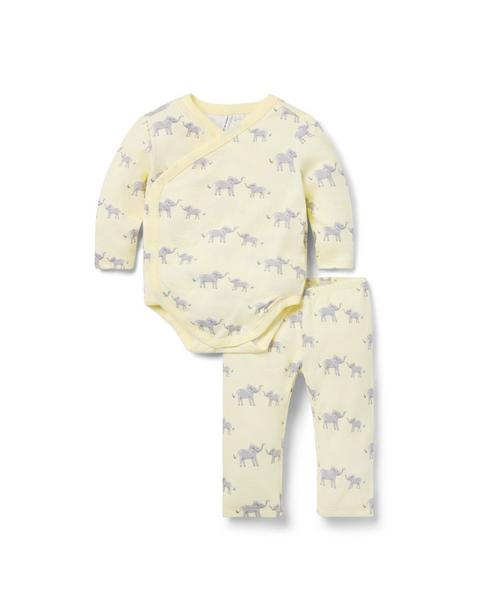 Baby Elephant Wrap Matching Set