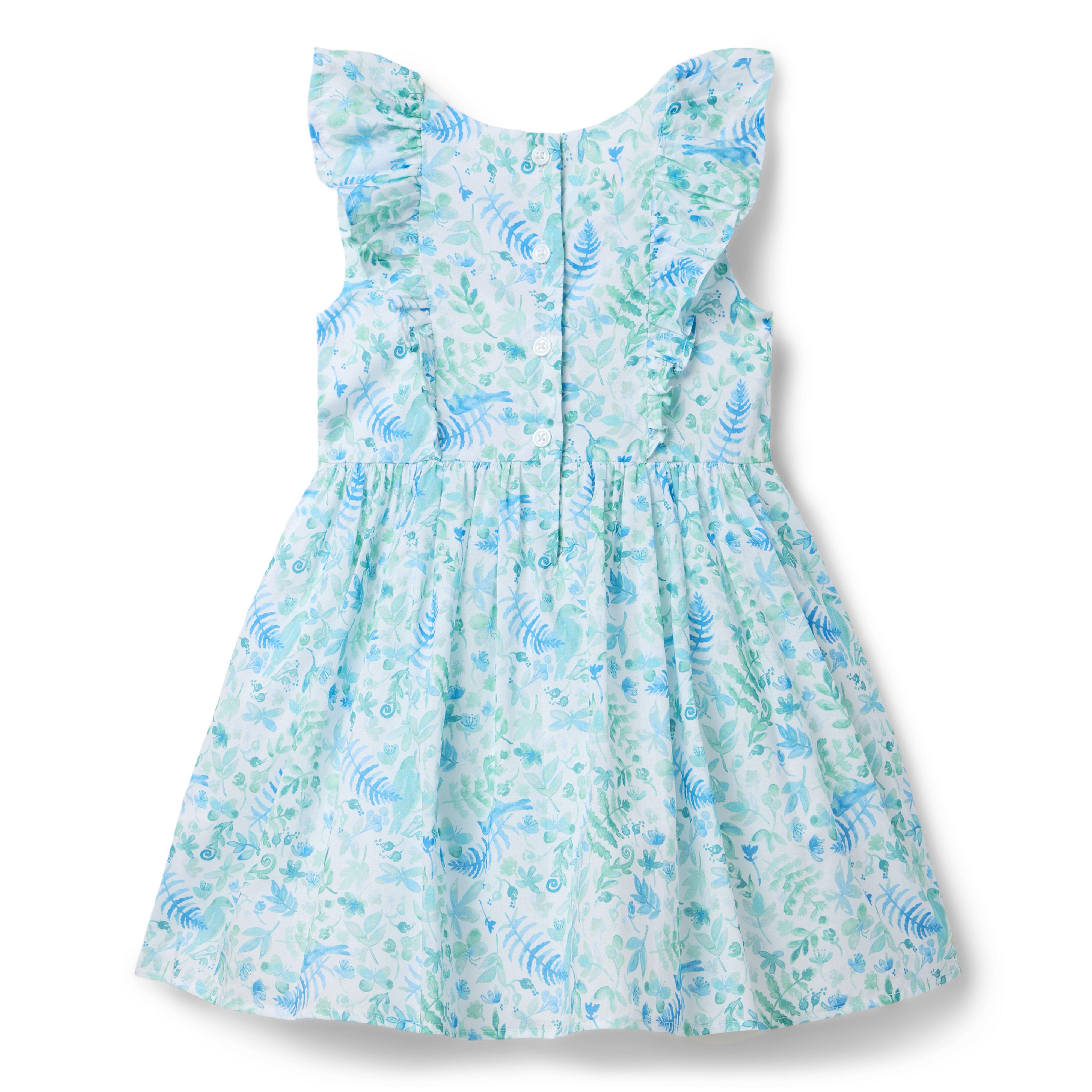 Floral Flutter Sleeve Dress image number 1