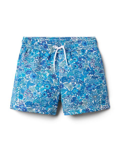 Margaret Annie Recycled Swim Trunk Made With Liberty Fabric